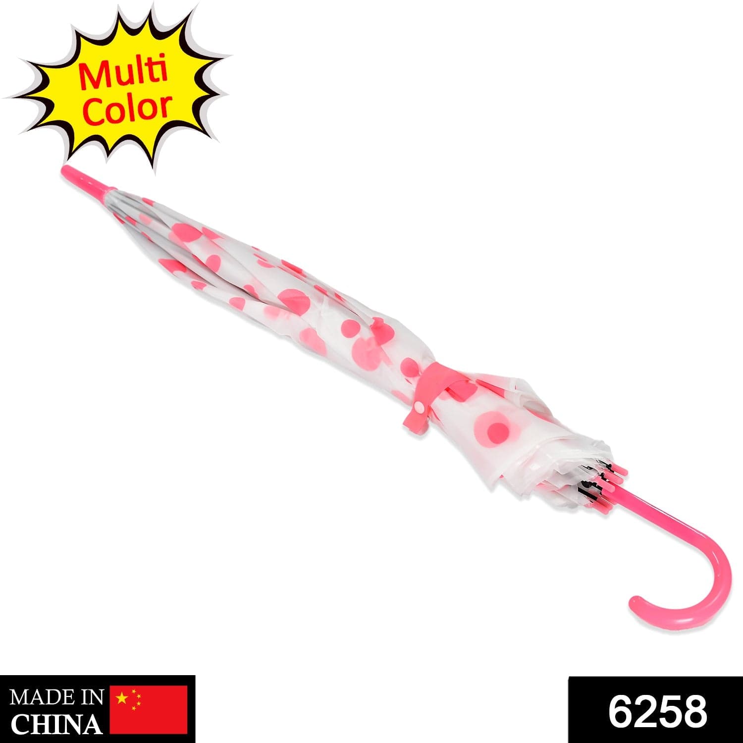 Dot Printed Umbrella for Men and Women Multicolor thumbnail 2