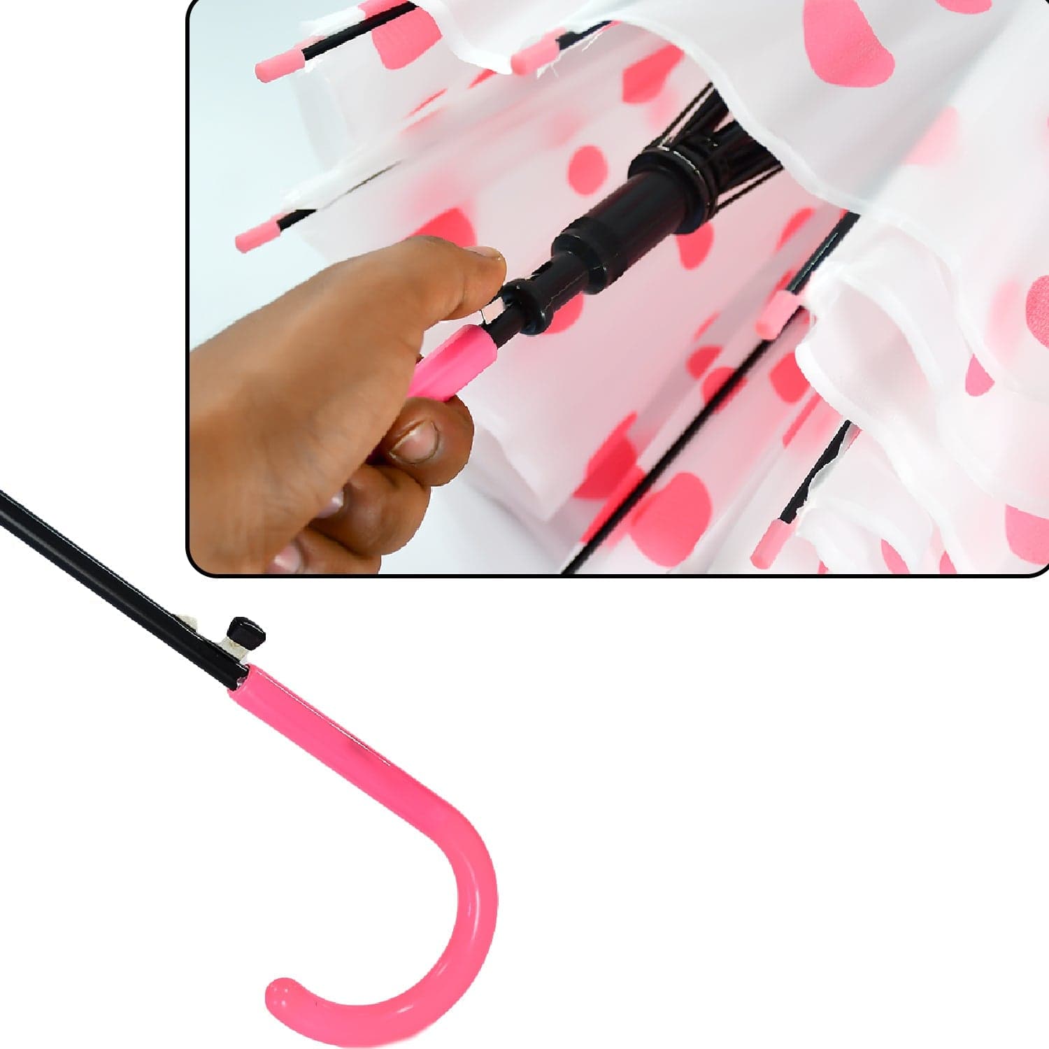 Dot Printed Umbrella for Men and Women Multicolor thumbnail 8