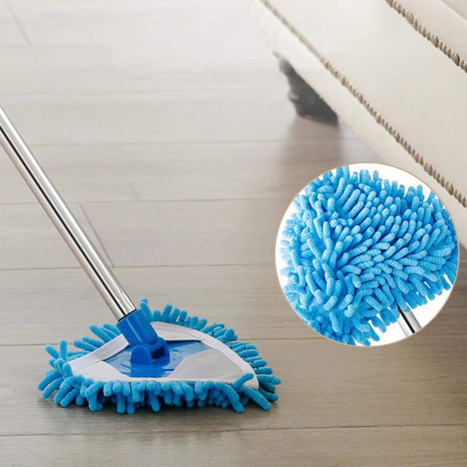 Rotatable Triangle Mop with Long Handle thumbnail 1