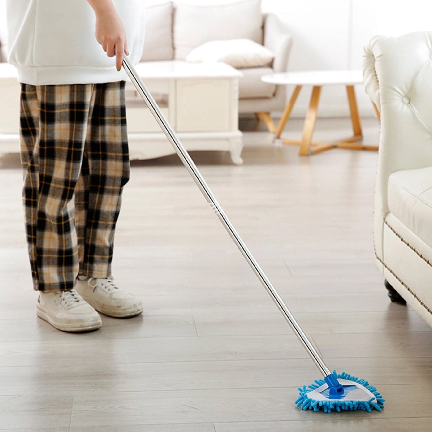 Rotatable Triangle Mop with Long Handle thumbnail 3