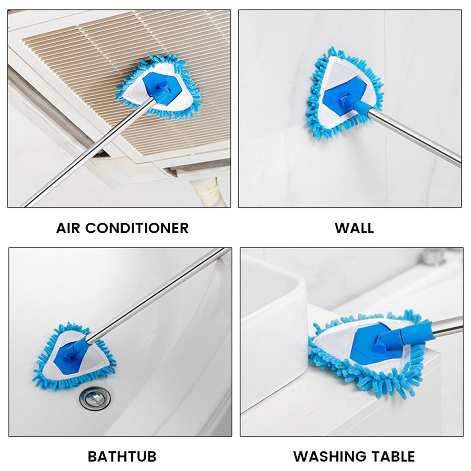 Rotatable Triangle Mop with Long Handle thumbnail 6