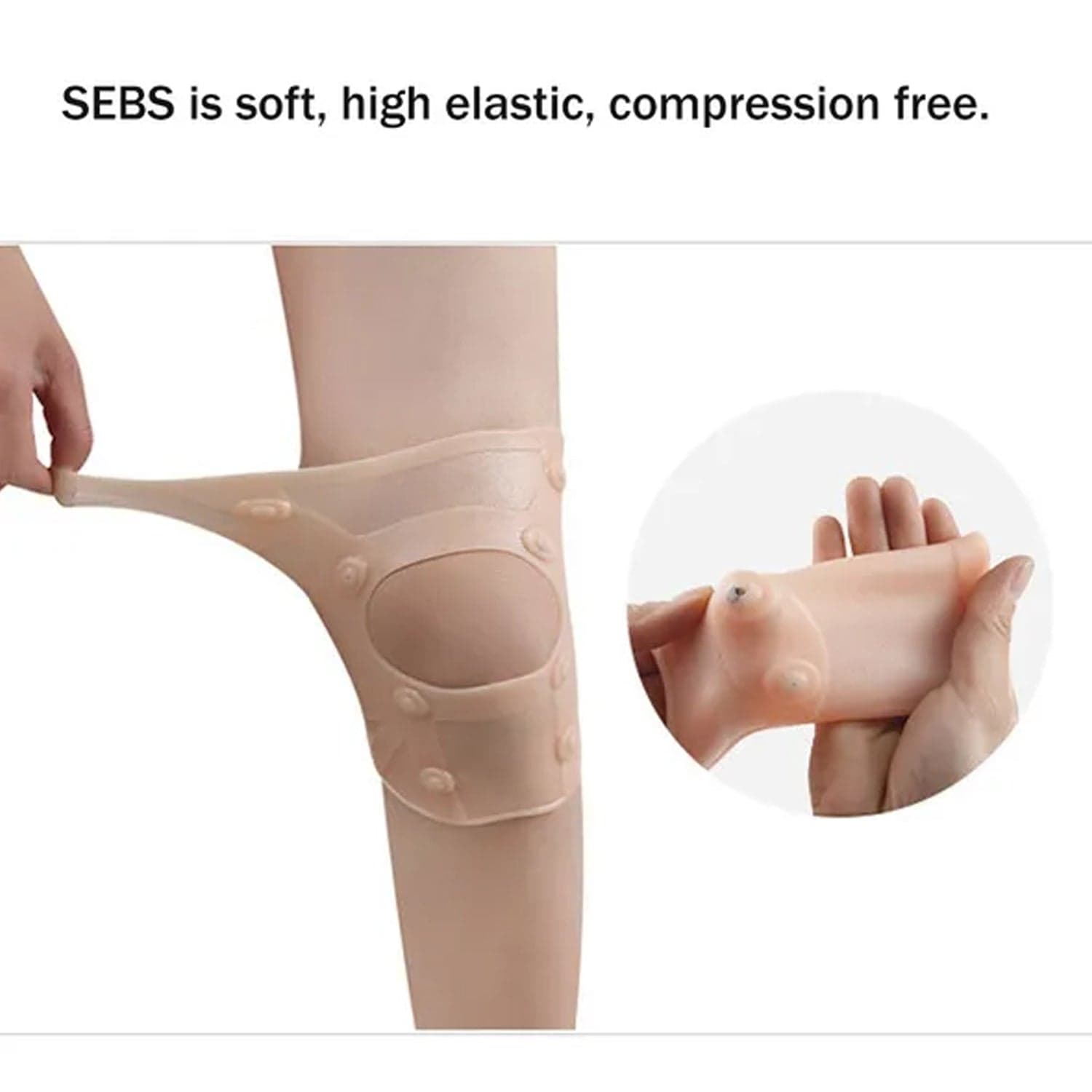 Silicone Ultra Thin Waterproof Knee Pad,1pc of magnetic knee pads thumbnail 6