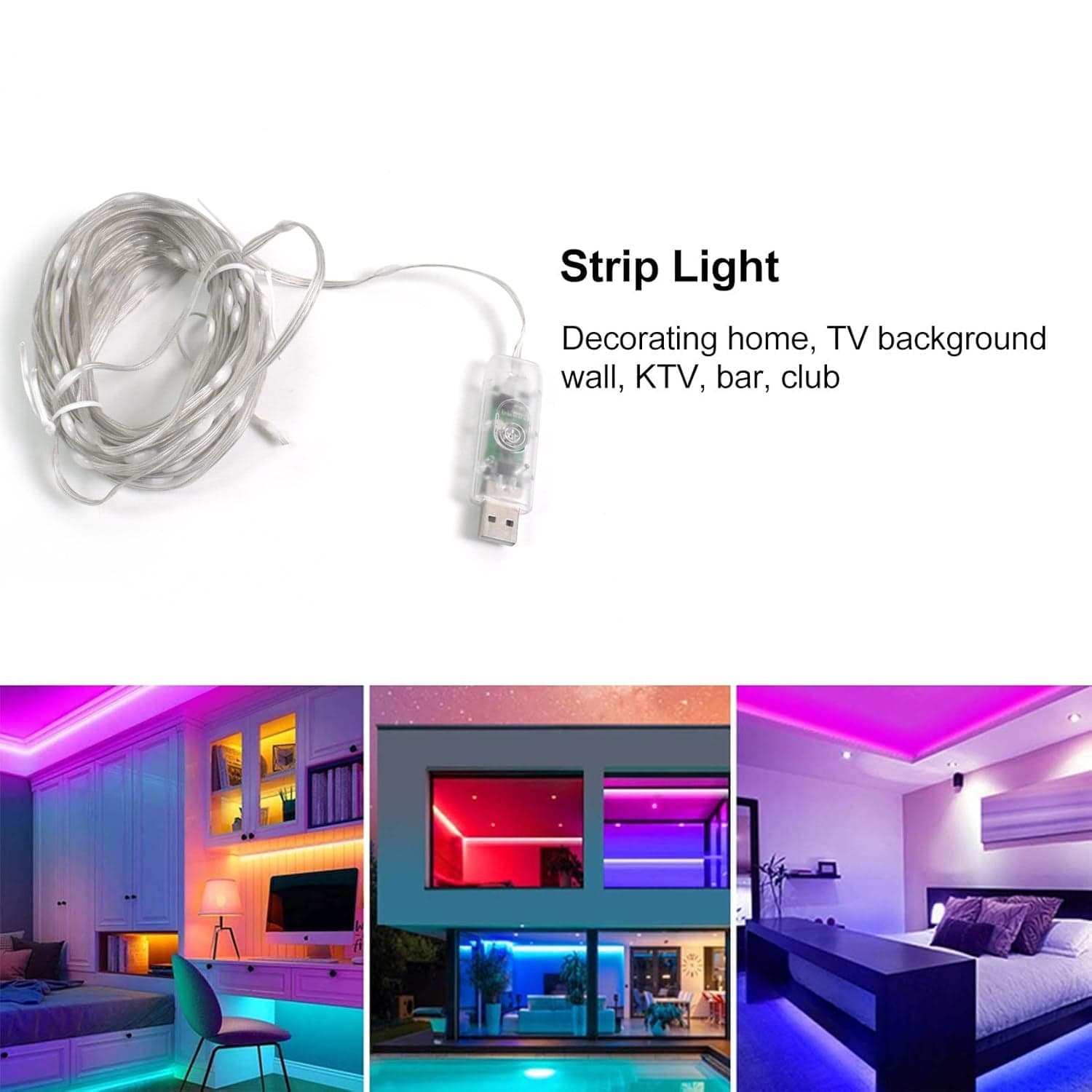 Multi Coloured 30M RGB LED Strip Lights (1 Pc / Loose) thumbnail 4