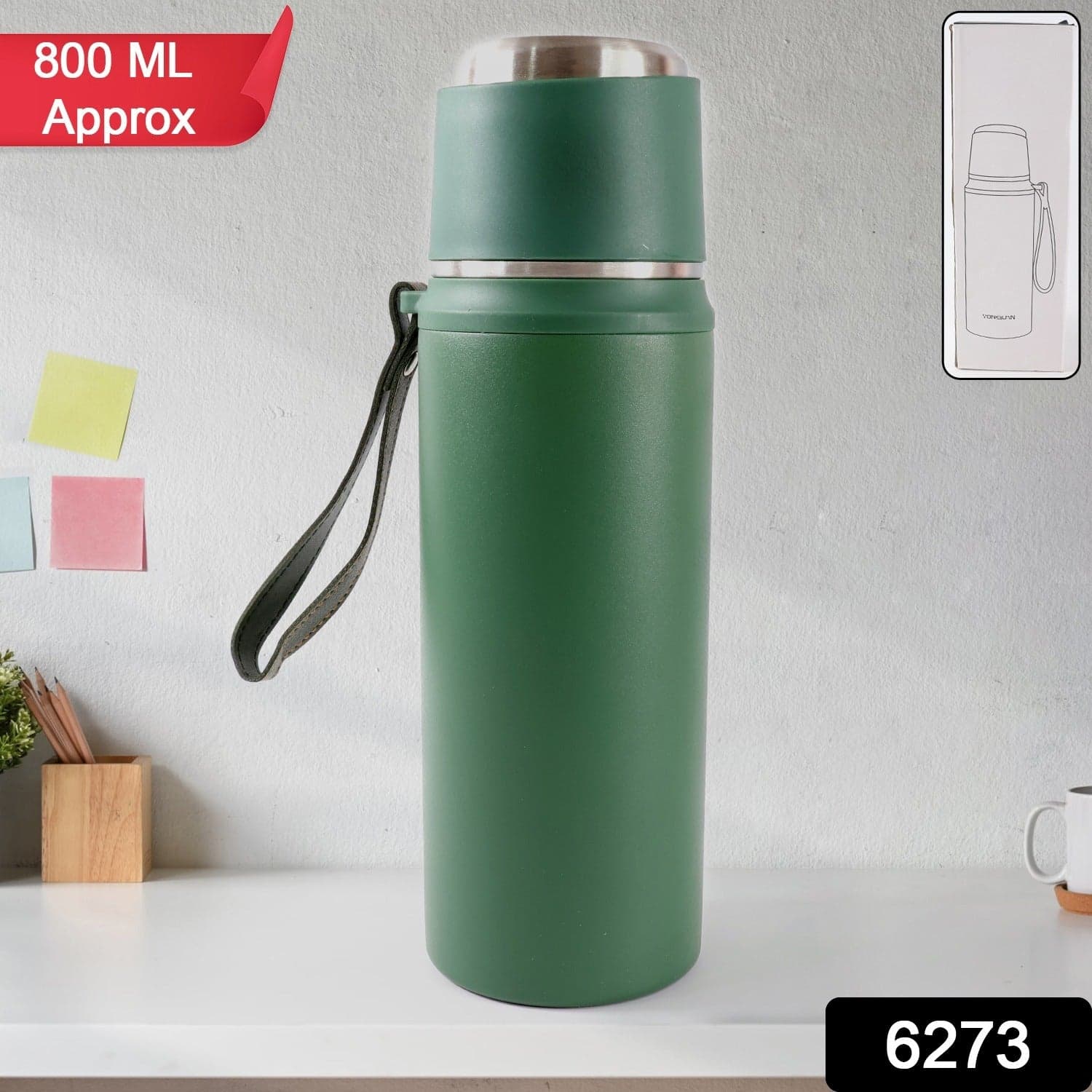 SUS 304 Stainless Steel Vacuum Insulated Bottle of 800ml thumbnail 2