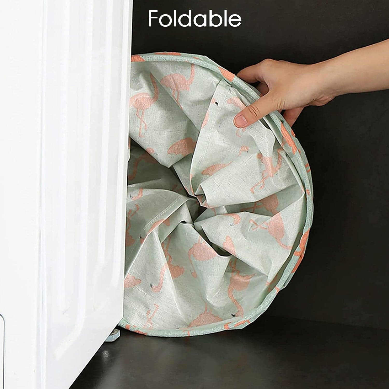 Durable and Collapsible Laundry storage Bag with Handles Clothes & Toys Storage Foldable Laundry Bag for Dirty Clothes. thumbnail 9