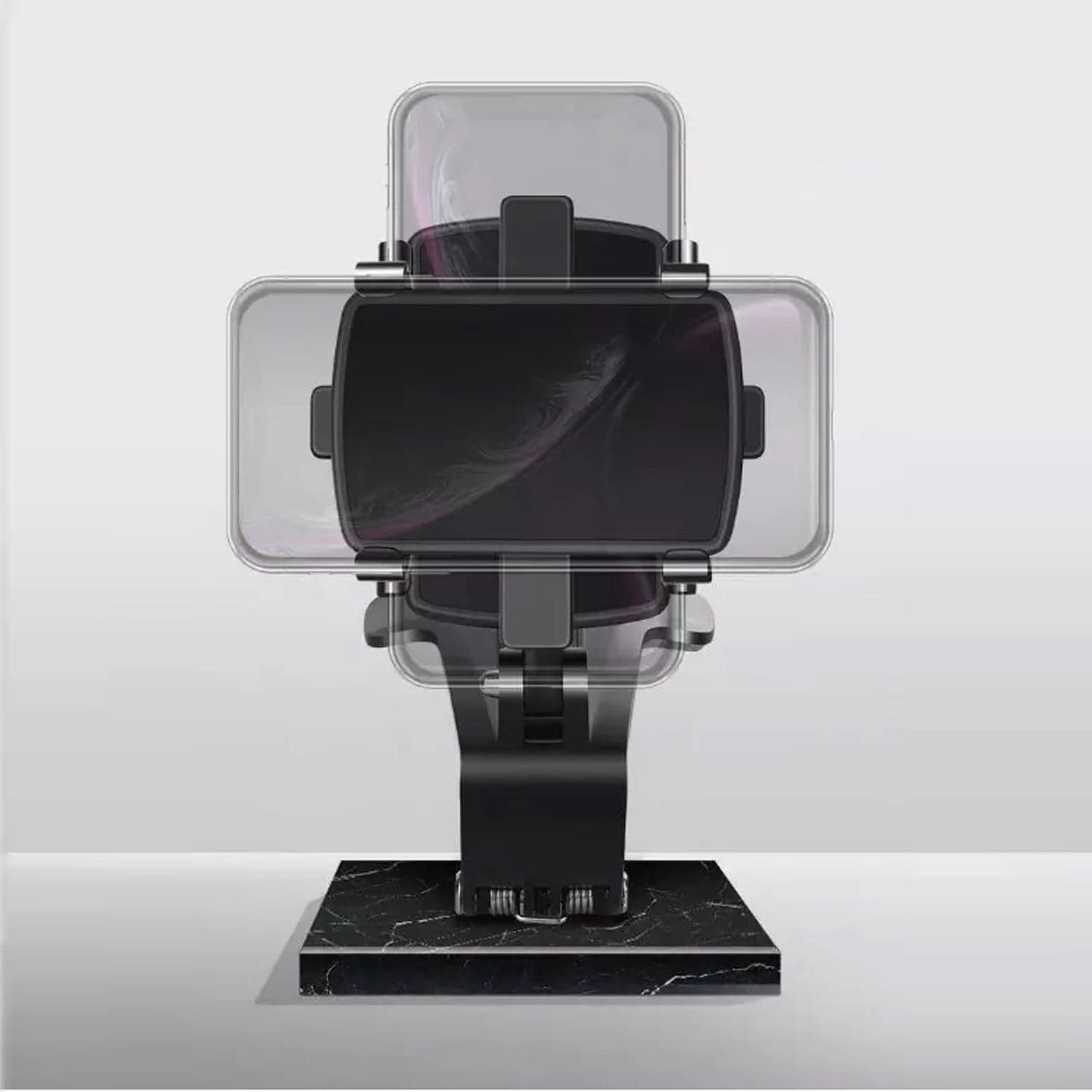 Car Mobile Phone Holder Mount Stand with 180 Degree. Stable One Hand Operational Compatible with Car Dashboard. thumbnail 1