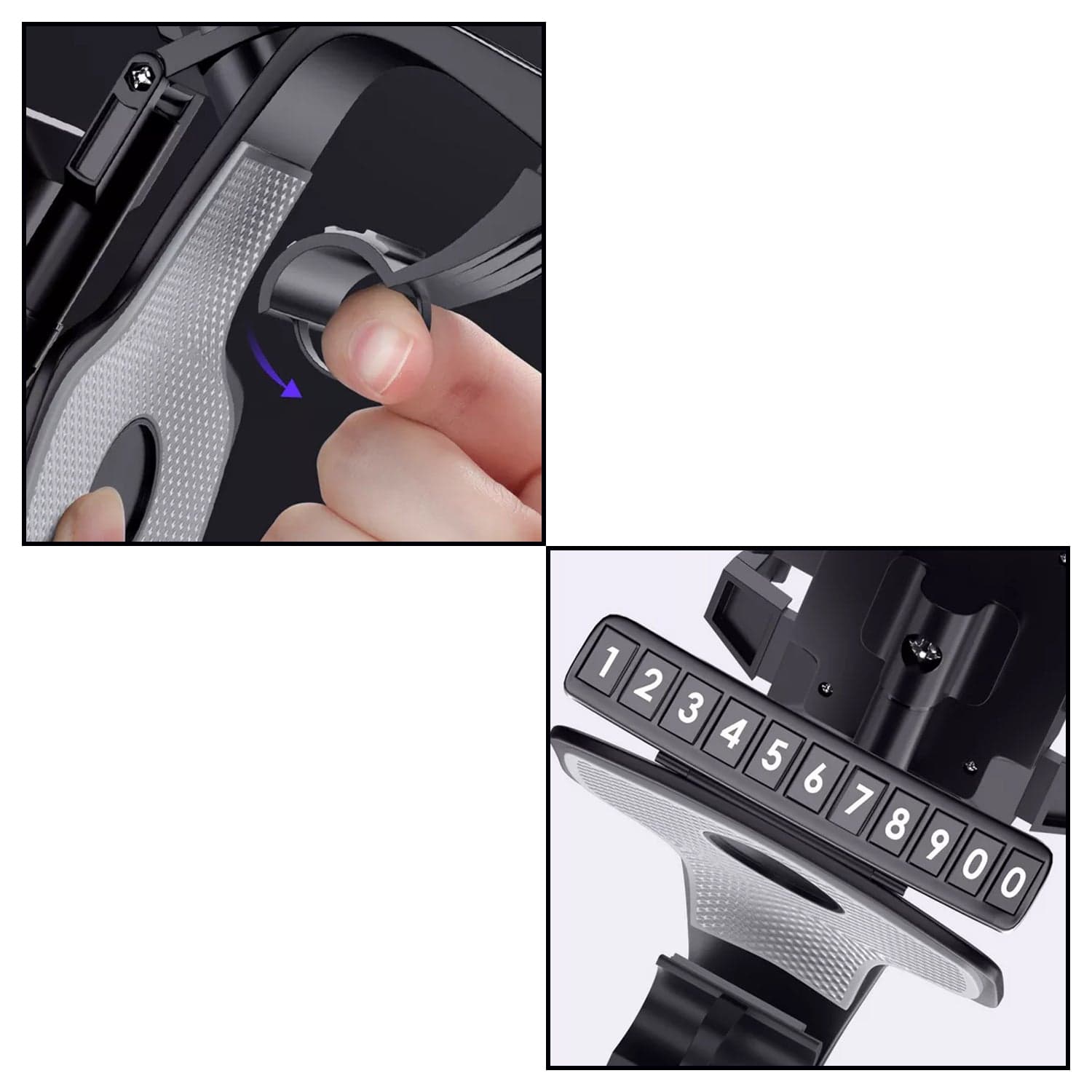 Car Mobile Phone Holder Mount Stand with 360 Degree. Stable One Hand Operational Compatible with Car Dashboard. thumbnail 6