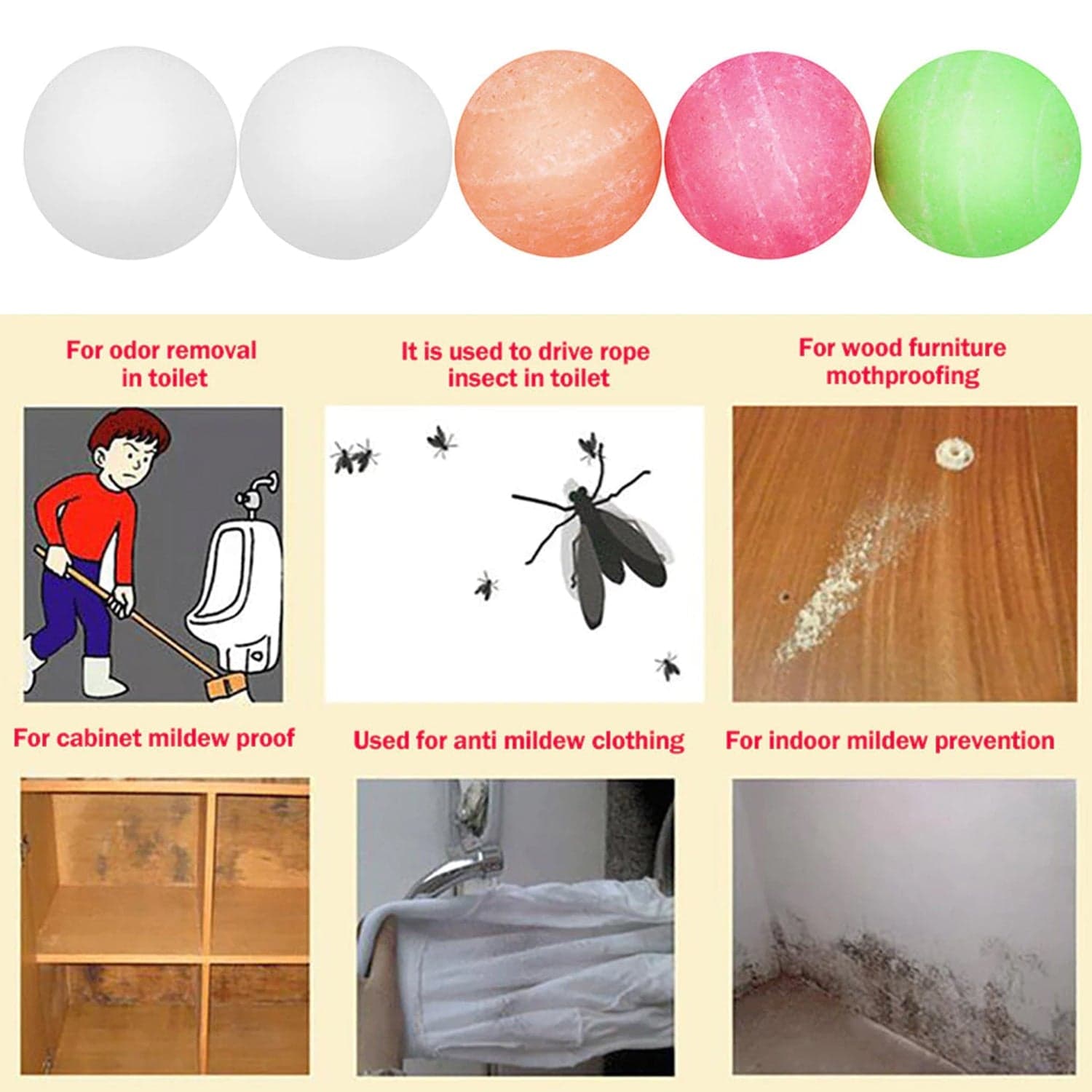 Urinal Balls | Sani Balls | Bathroom Freshener Fragrance Blocks thumbnail 7