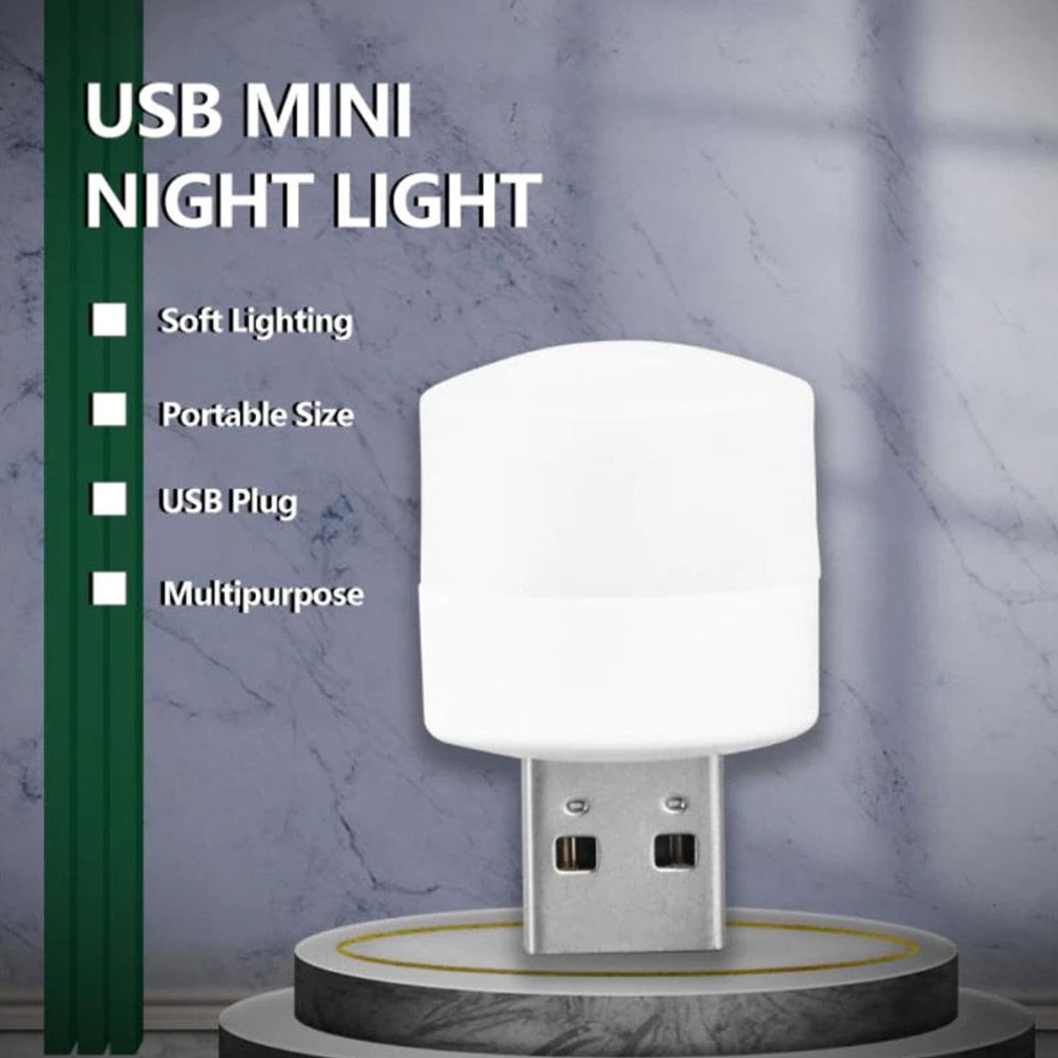 USB LED LAMP Night Light, Plug in Small Led Nightlight Mini Portable for PC and Laptop. thumbnail 6