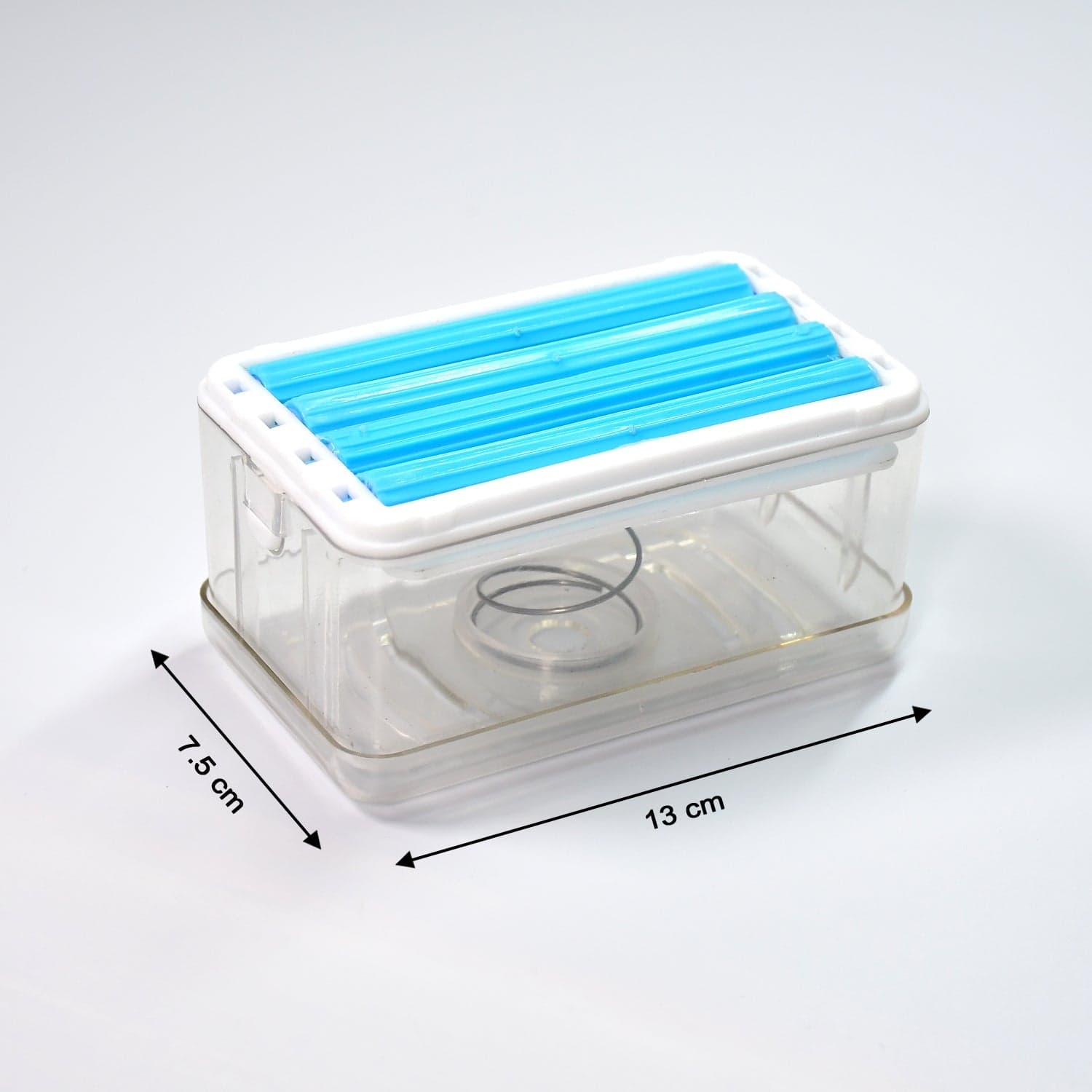 2-In-1 Portable Soap Dish & Dispenser Of Multifunctional Soap Holder With Roller & Drain Holes For Bathroom thumbnail 7