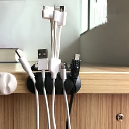 Cable Holder & Supporter of Secure & Organize All Types of Cables (10 Pc)
