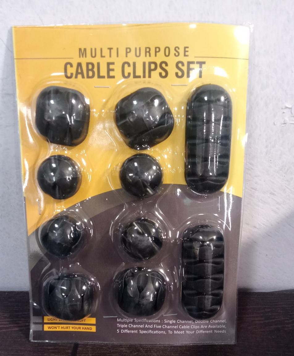Cable Holder & Supporter of Secure & Organize All Types of Cables (10 Pc) thumbnail 12