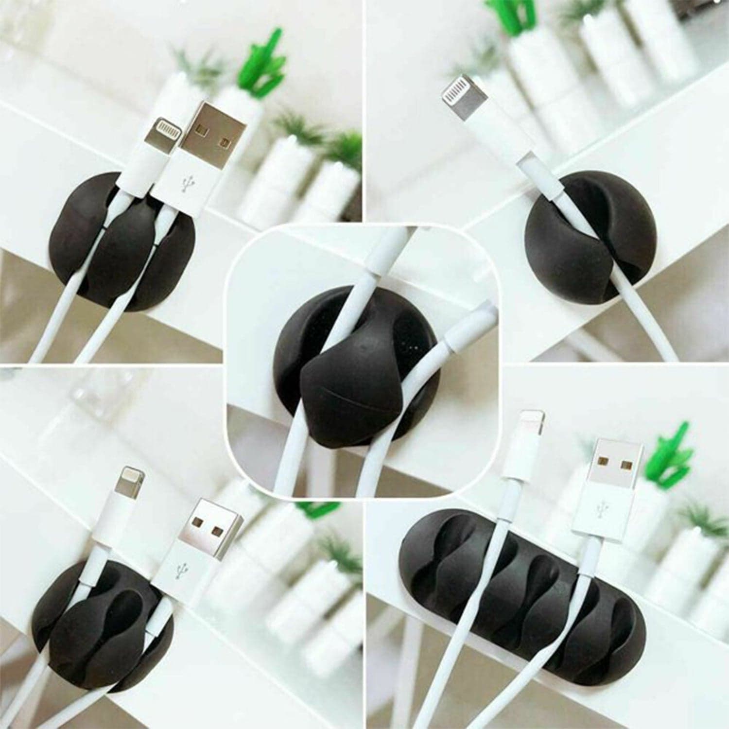 Cable Holder & Supporter of Secure & Organize All Types of Cables (10 Pc) thumbnail 7