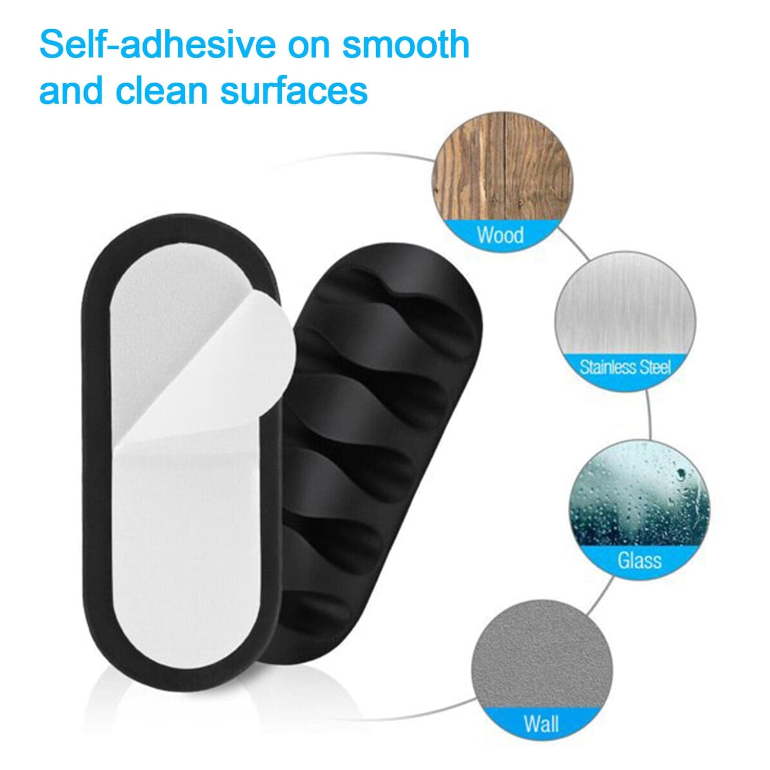 Cable Holder & Supporter of Secure & Organize All Types of Cables (10 Pc) thumbnail 9