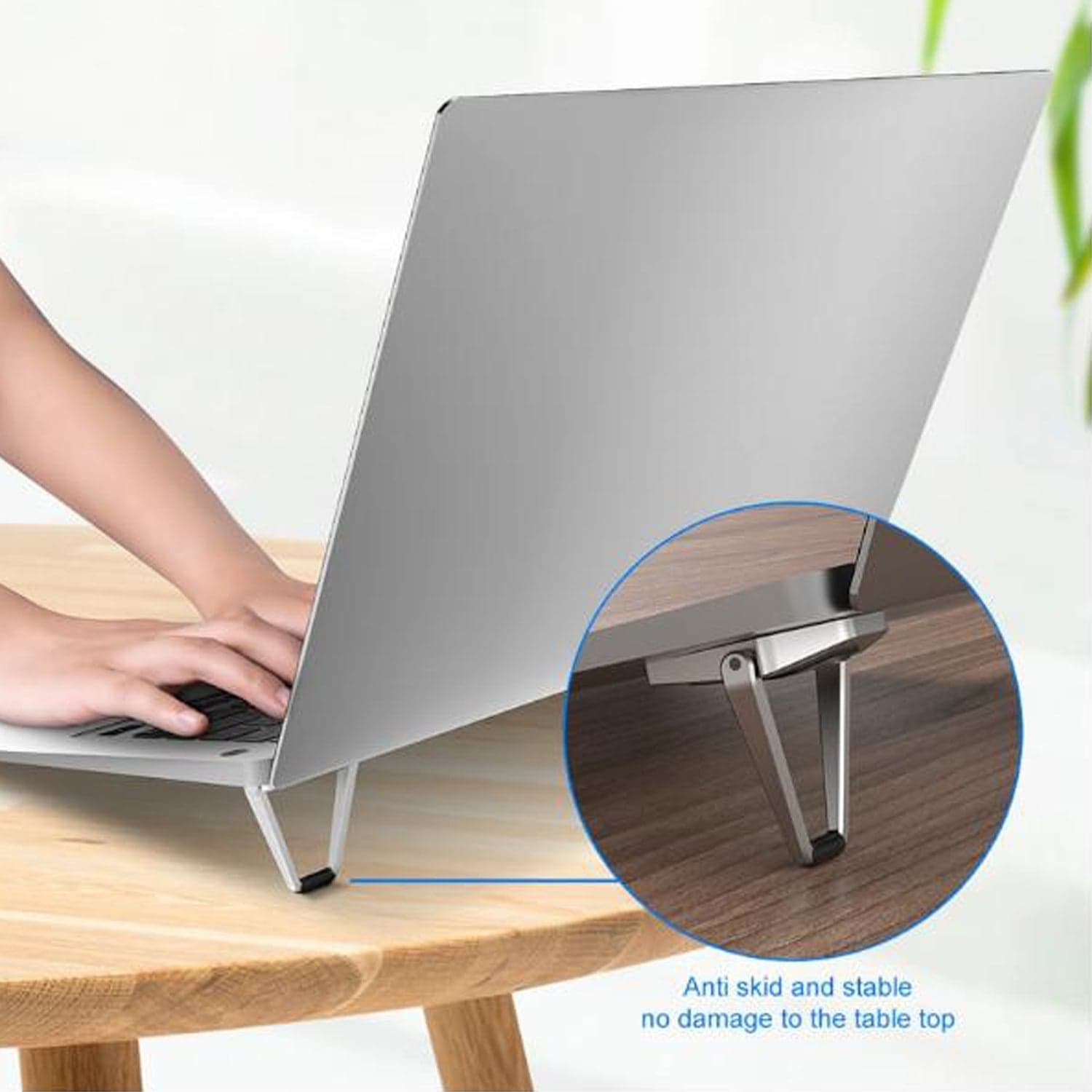 Mini Premium Metal Folding Portable Stand Compatible With Every Laptop thumbnail 5