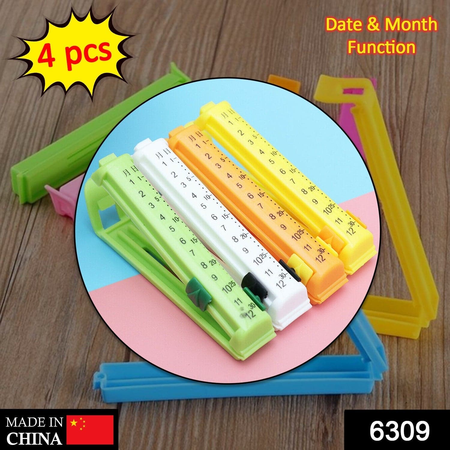 4-Piece Food Sealing Clips of Securely Seal Packaged Foods & Prevent Contamination thumbnail 2