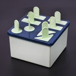 Plastic Kulfi Mold 8 Pcs Tray Ice Cream Mold Reusable Frozen (Brown Box)