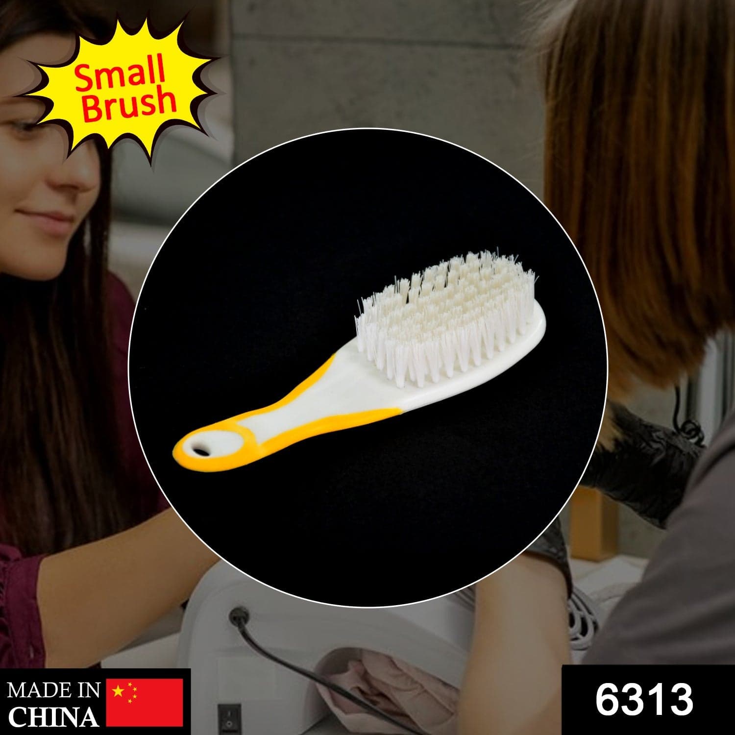 Handle Grip Nail Brush for Cleaning Toes & Nails (Scrub, Unisex) thumbnail 2