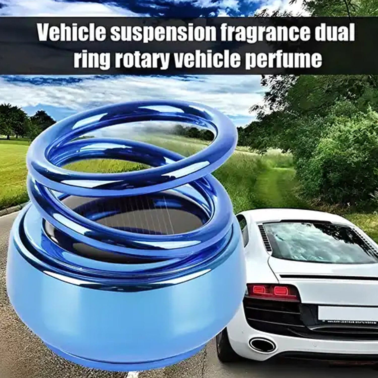 Solar Car Aroma Diffuser 360° Rotating Design, Air Freshener for Car, Home, Office thumbnail 9