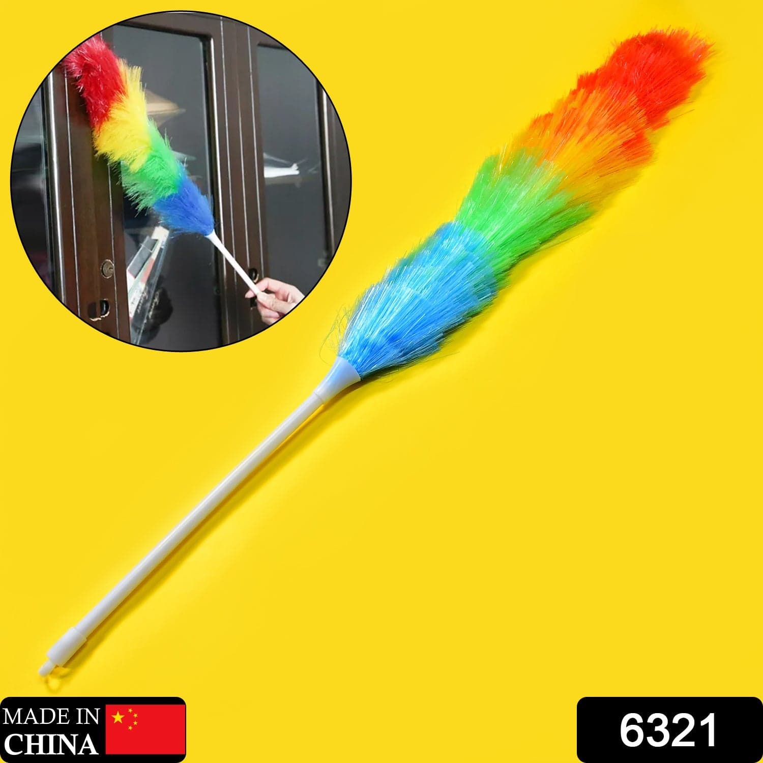 Colorful Feather Duster | Microfiber Duster for Cleaning | Dusting Stick | Dusting Brush thumbnail 2