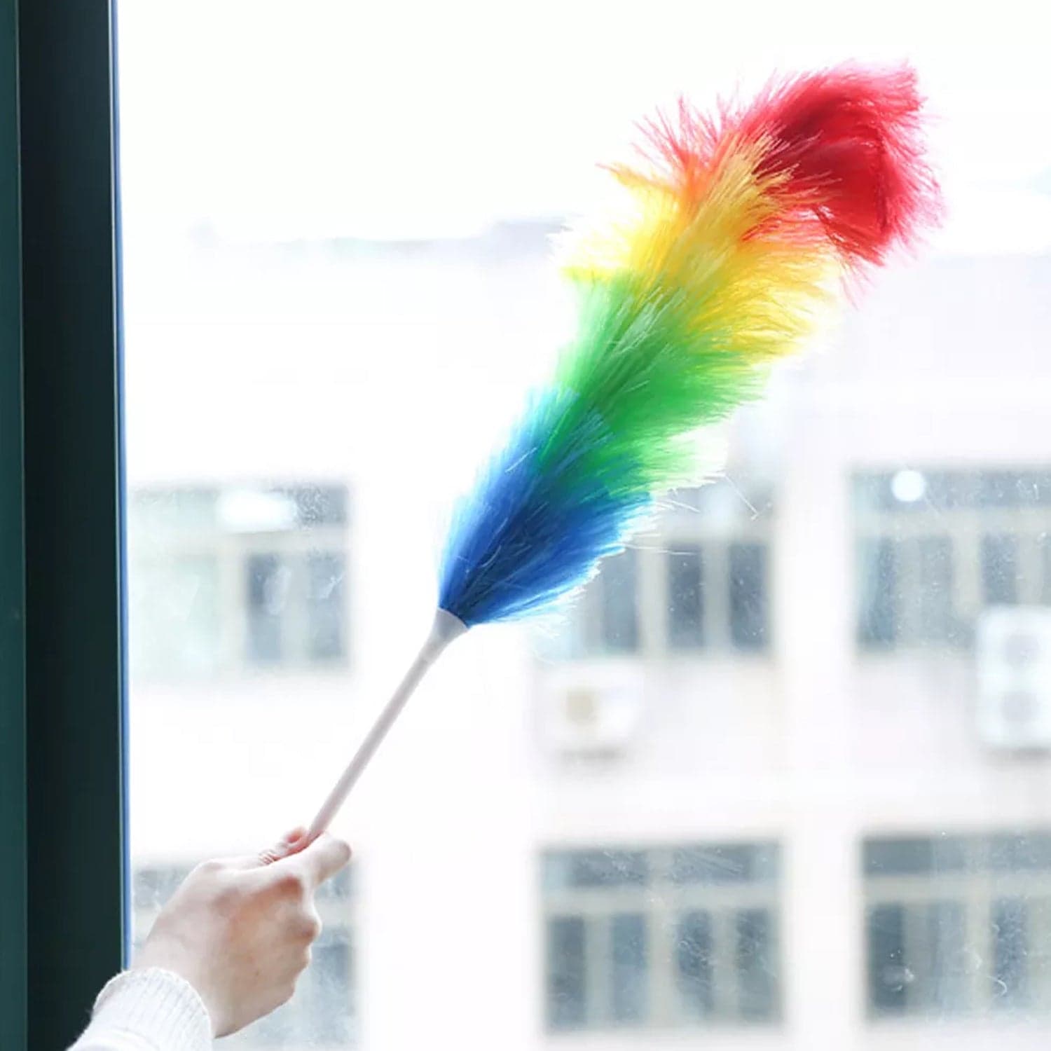 Colorful Feather Duster | Microfiber Duster for Cleaning | Dusting Stick | Dusting Brush thumbnail 3