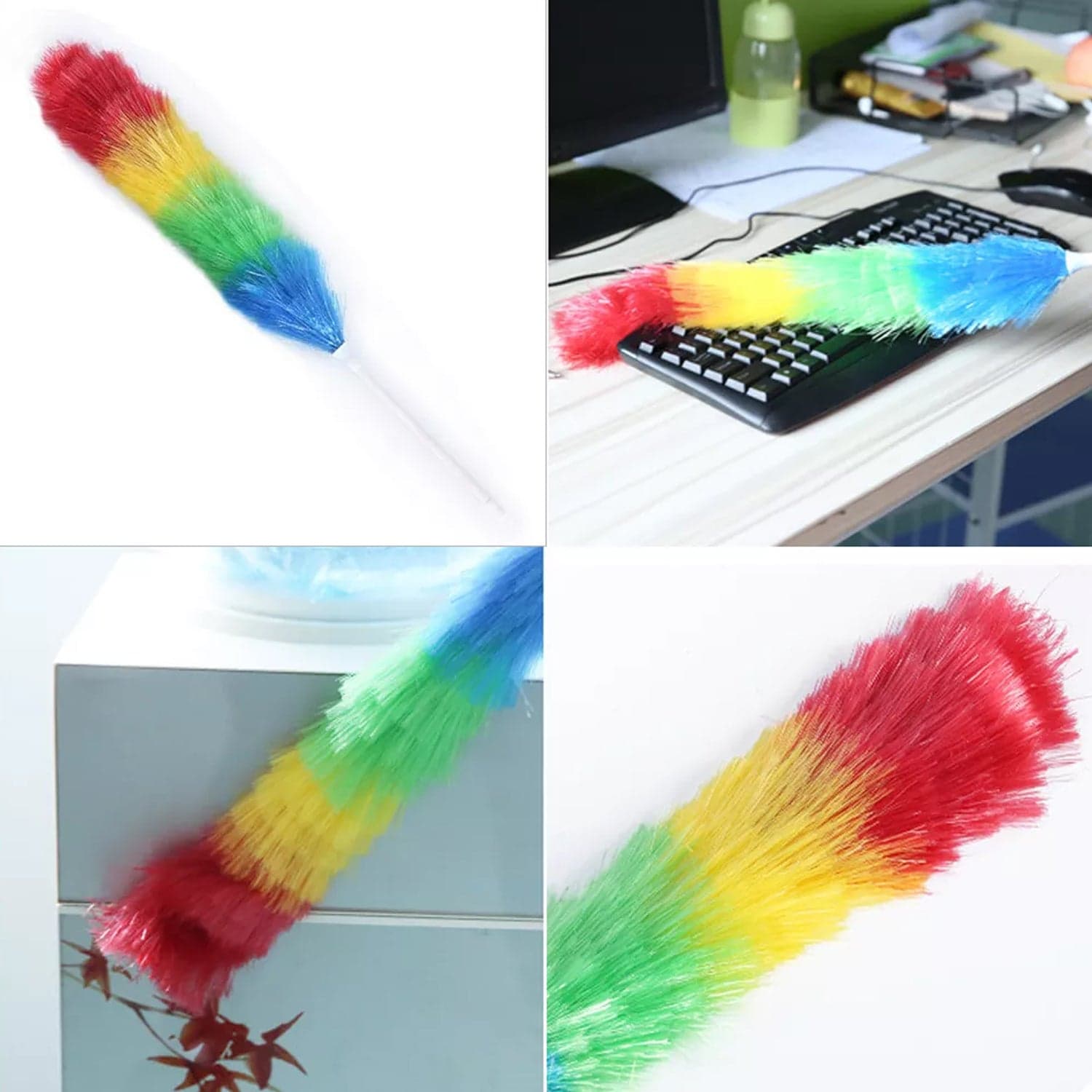 Colorful Feather Duster | Microfiber Duster for Cleaning | Dusting Stick | Dusting Brush thumbnail 7