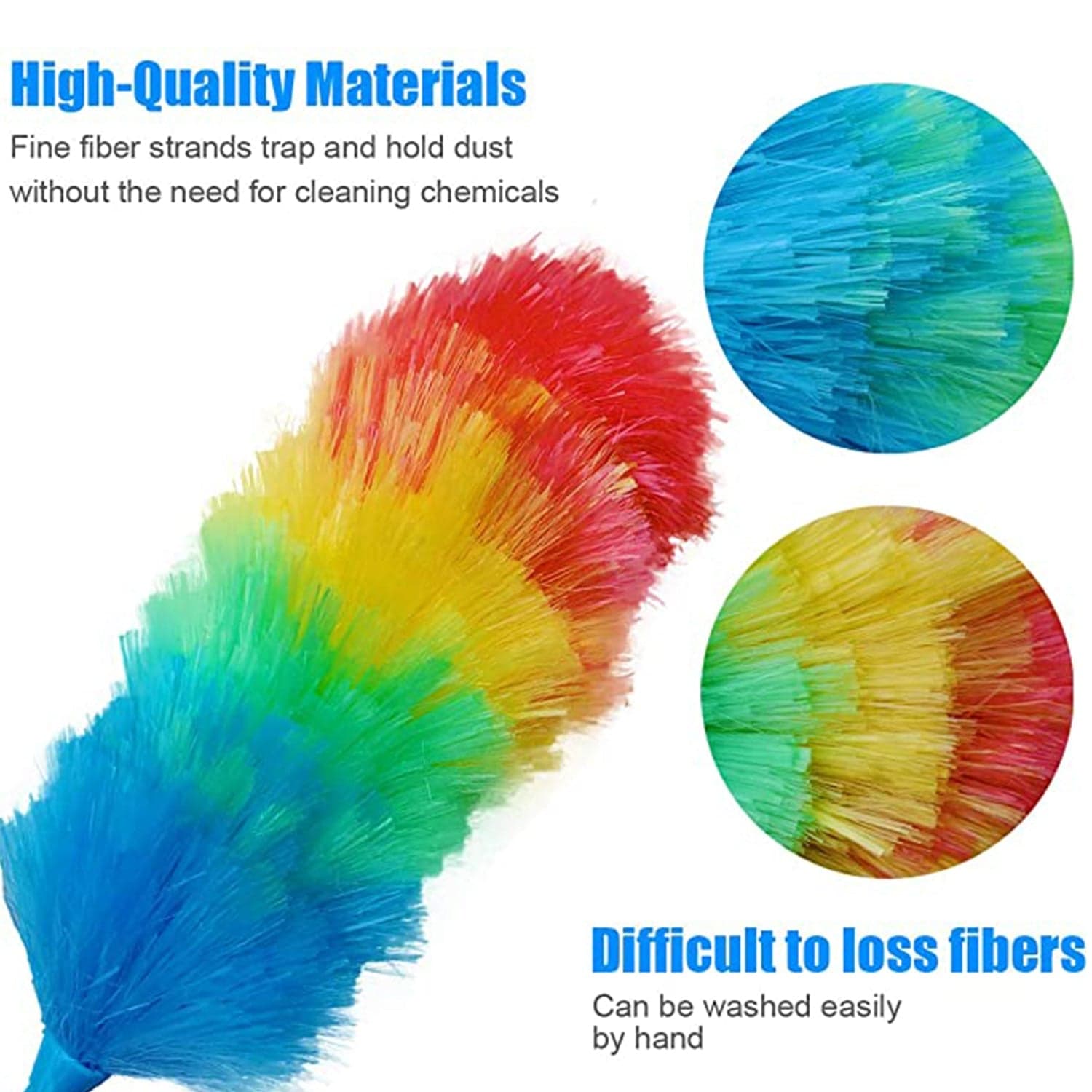 Colorful Feather Duster | Microfiber Duster for Cleaning | Dusting Stick | Dusting Brush thumbnail 8