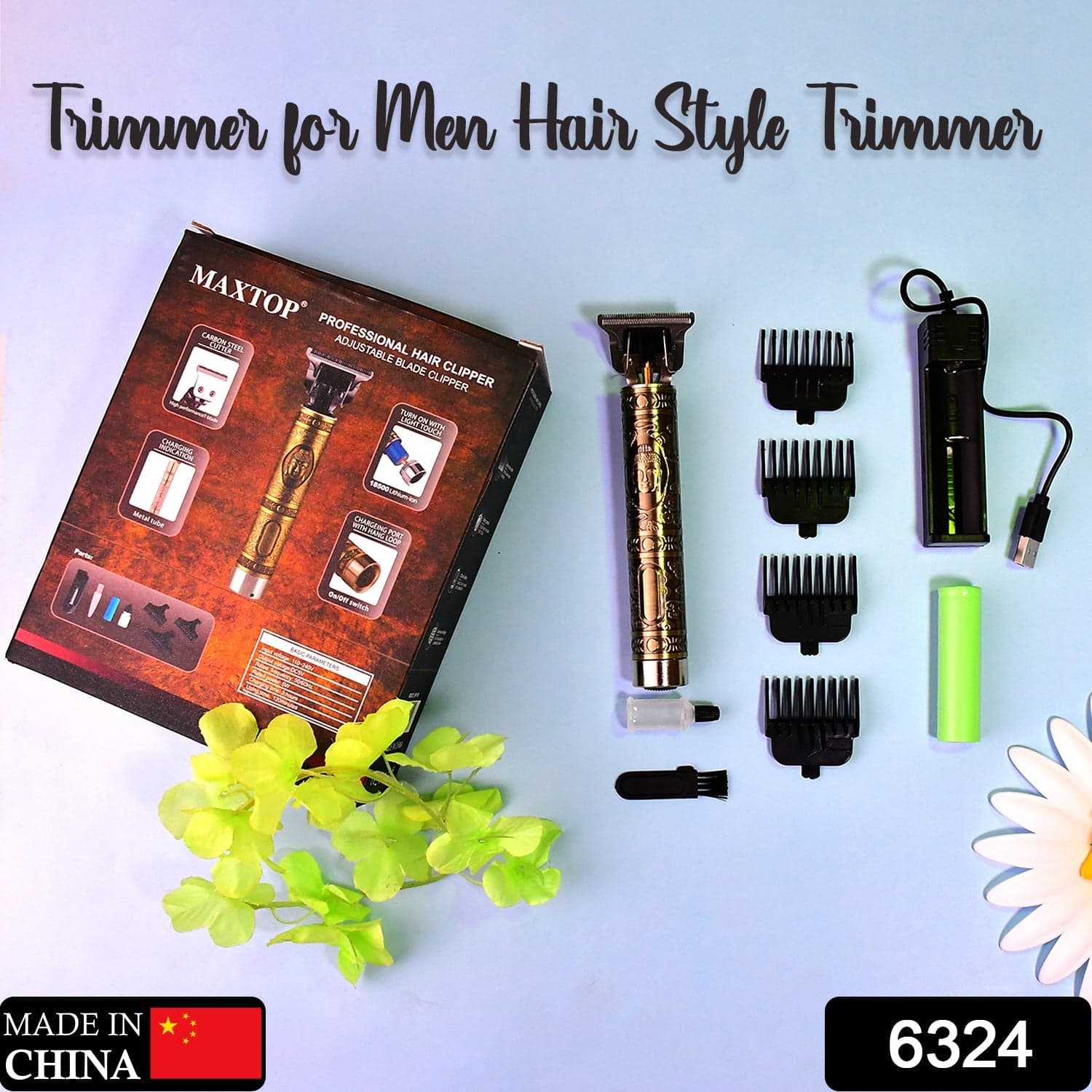 Hair Trimmer For Men Hair Style Trimmer, Professional Hair Clipper, Adjustable Blade Clipper & Shaver For Men, Hair Accessories thumbnail 2