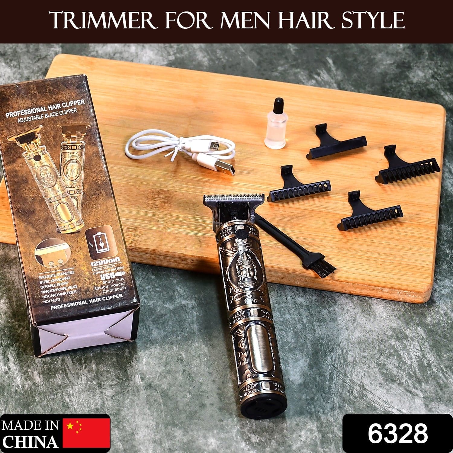 Ï»¿Electric Shaving Machine Dry Shaving For Men - Hair Shaving And Trimming Beard With Adjustable Blade Clipper. thumbnail 2