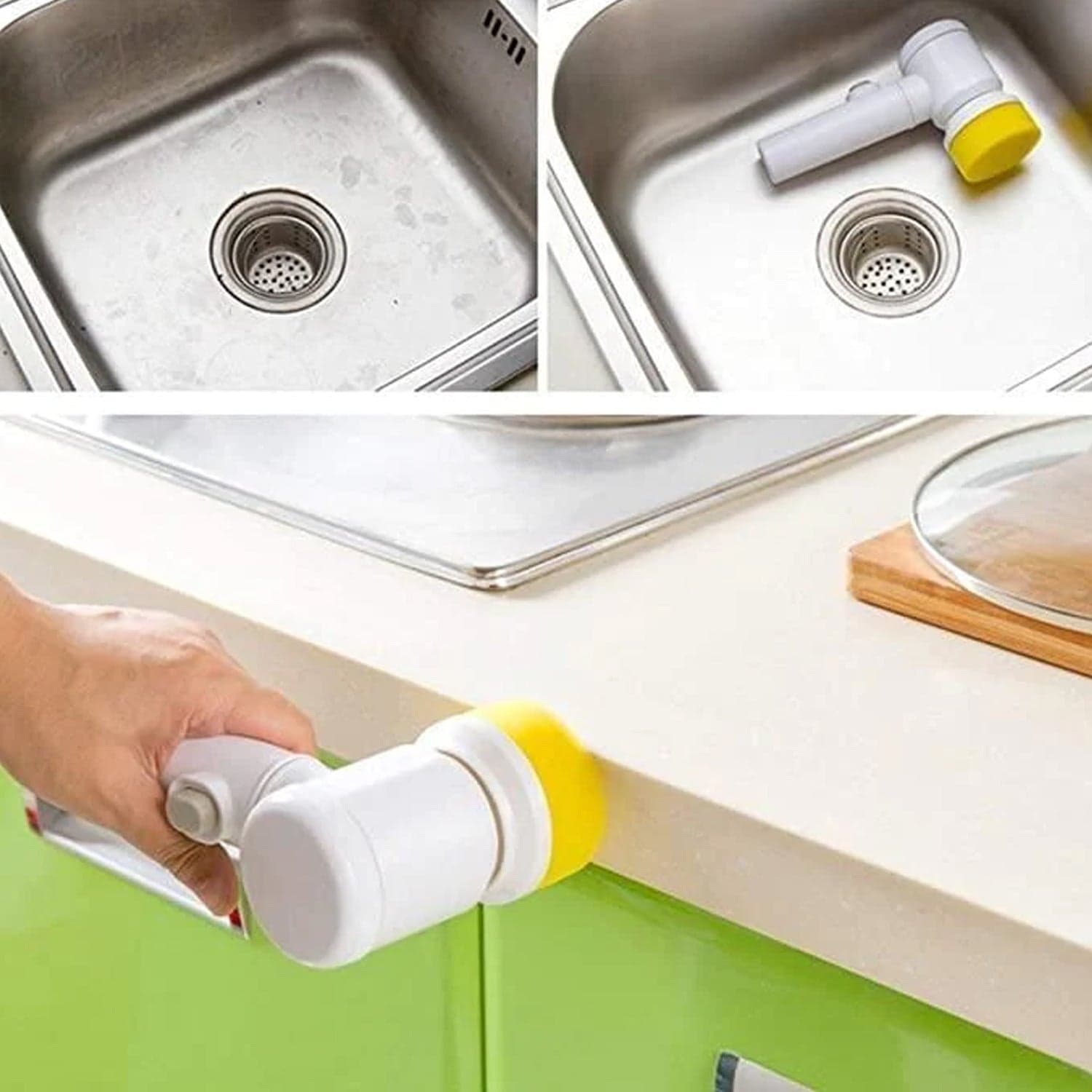 5in1 Home Kitchen Electric Cleaning Brush, Electric Spin Scrubber thumbnail 12