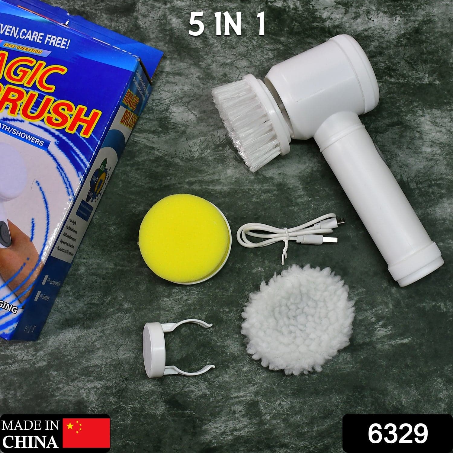5in1 Home Kitchen Electric Cleaning Brush, Electric Spin Scrubber thumbnail 2