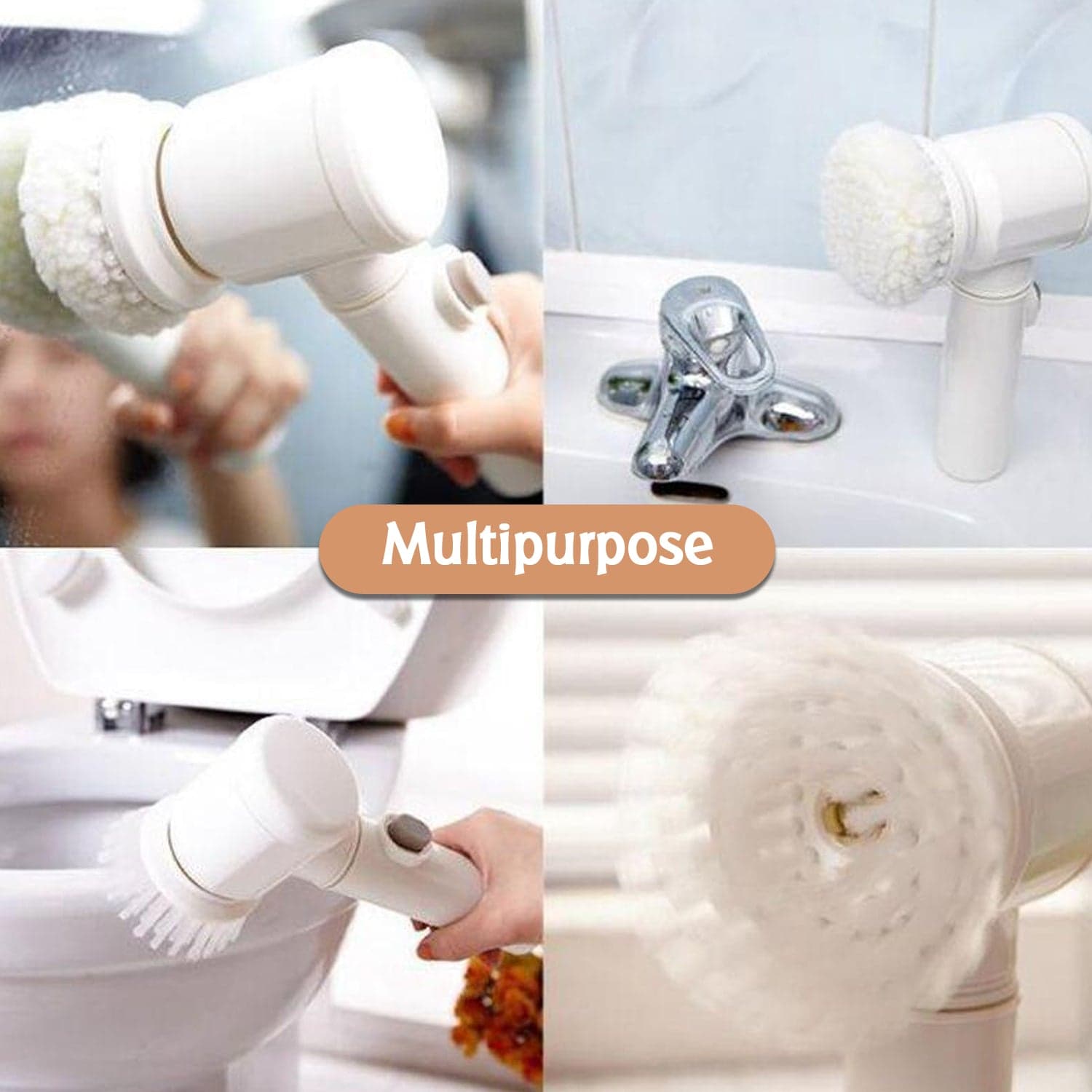 5in1 Home Kitchen Electric Cleaning Brush, Electric Spin Scrubber thumbnail 3
