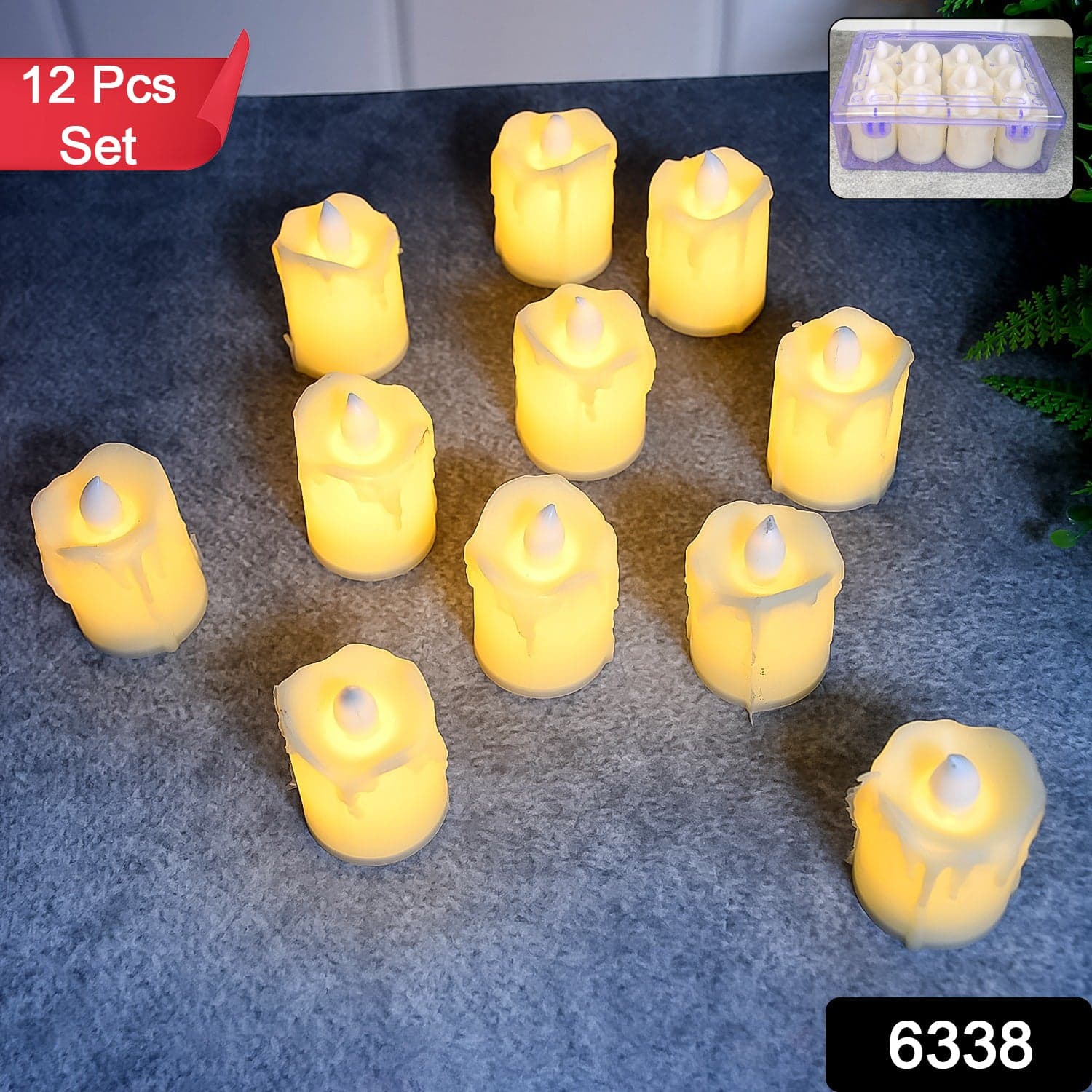 Festive Lighting for Any Occasion: , Diwali 12 pcs LED Candles thumbnail 2