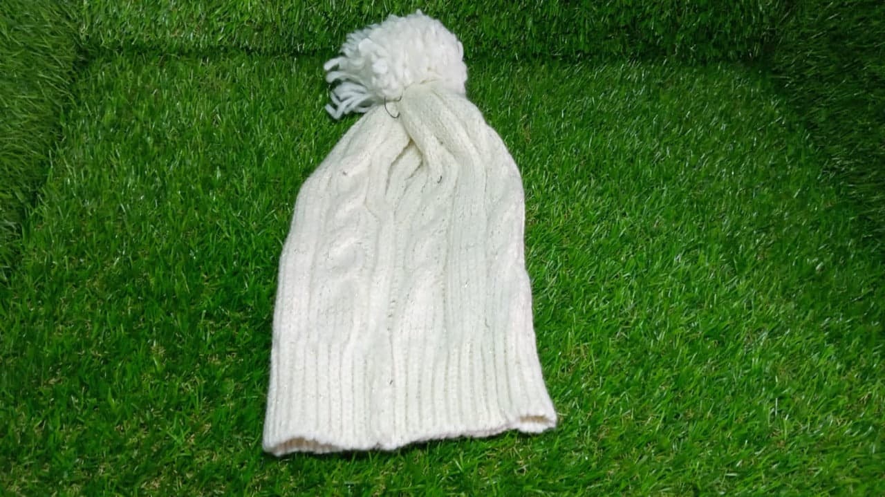 Men's and Women's Skull Slouchy Winter Woolen Knitted Black Inside Fur Beanie Cap. FB thumbnail 7