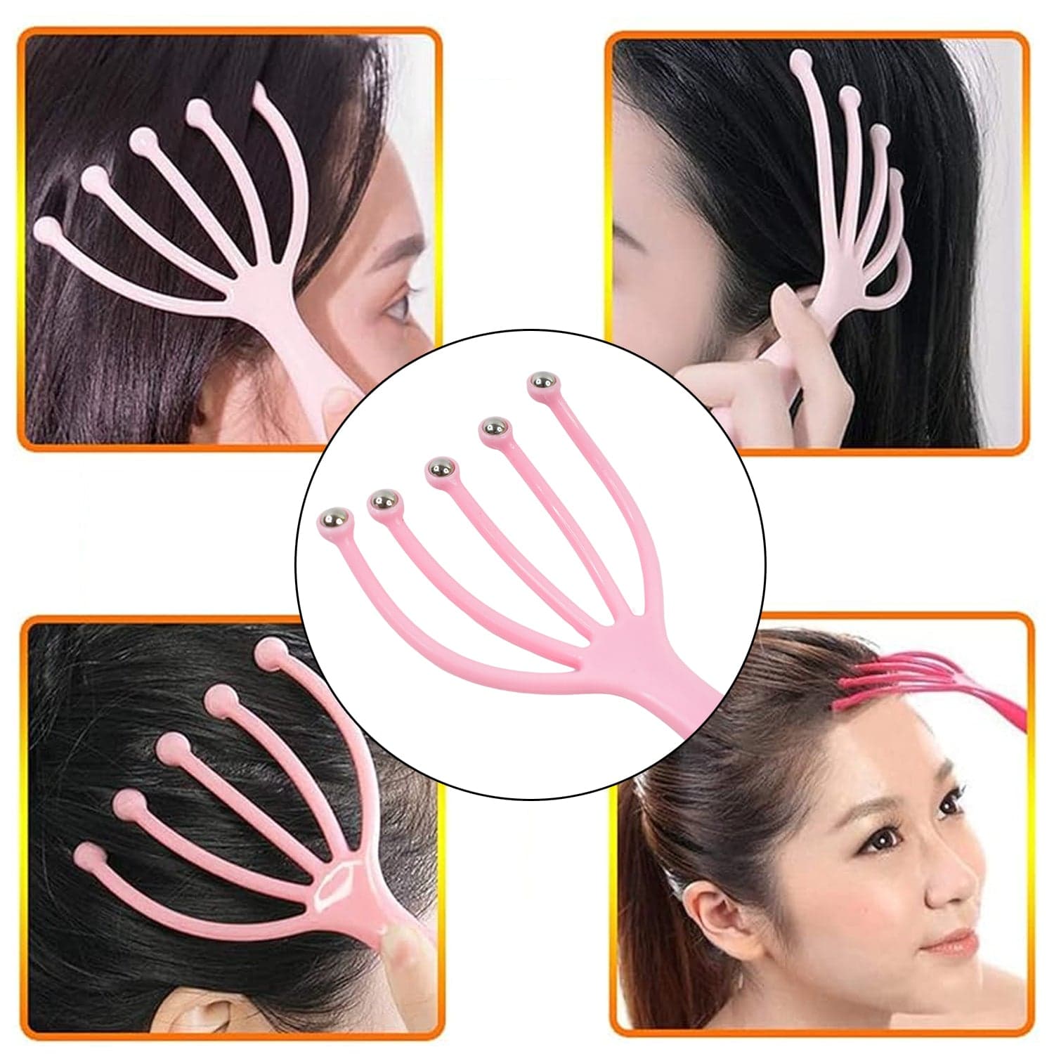 Scalp Massager Handheld Portable Head Massager (1 Pc) thumbnail 6