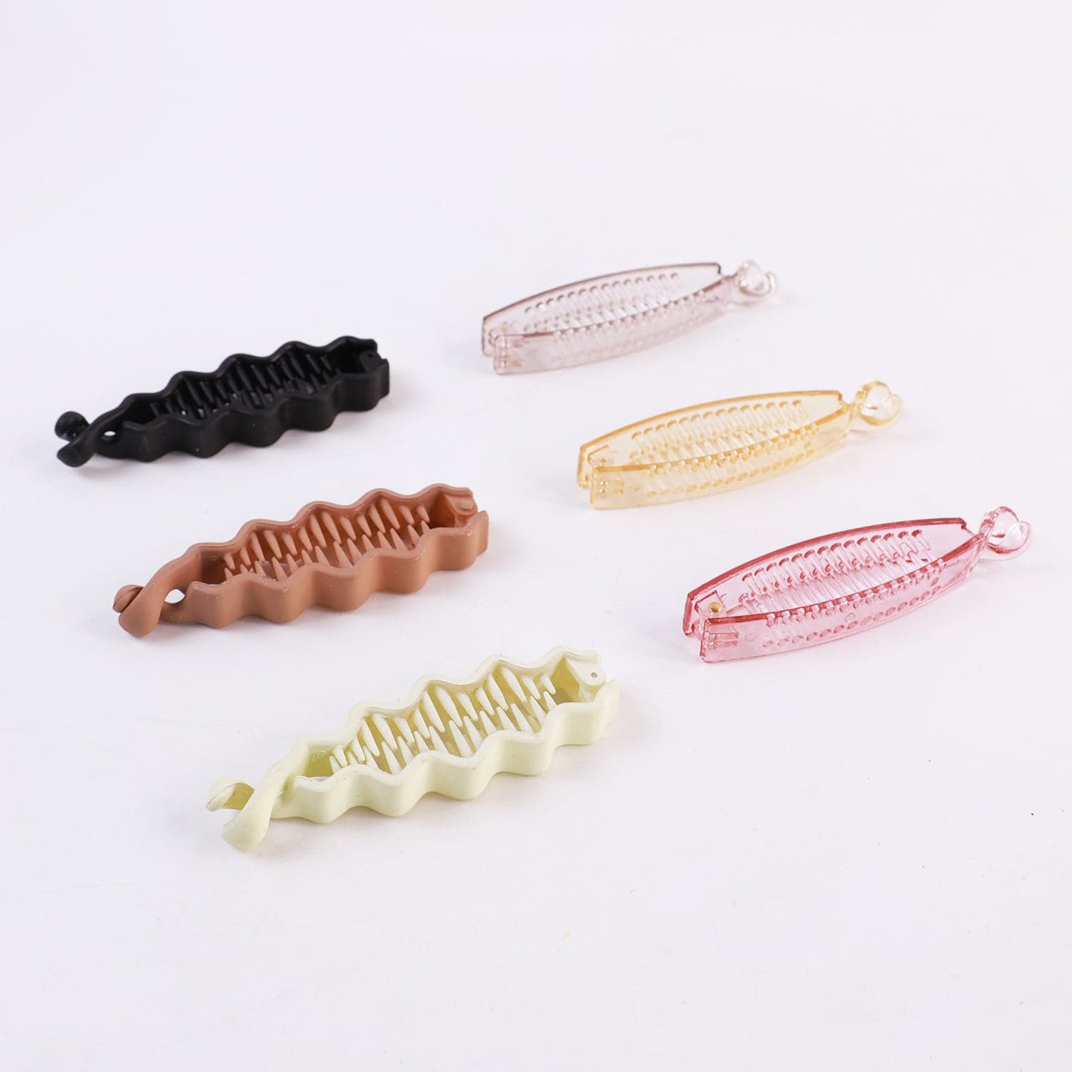 Plastic Hair Claw Clips Strong Clips (1 Pc / Mix Color), Hair accessories thumbnail 12