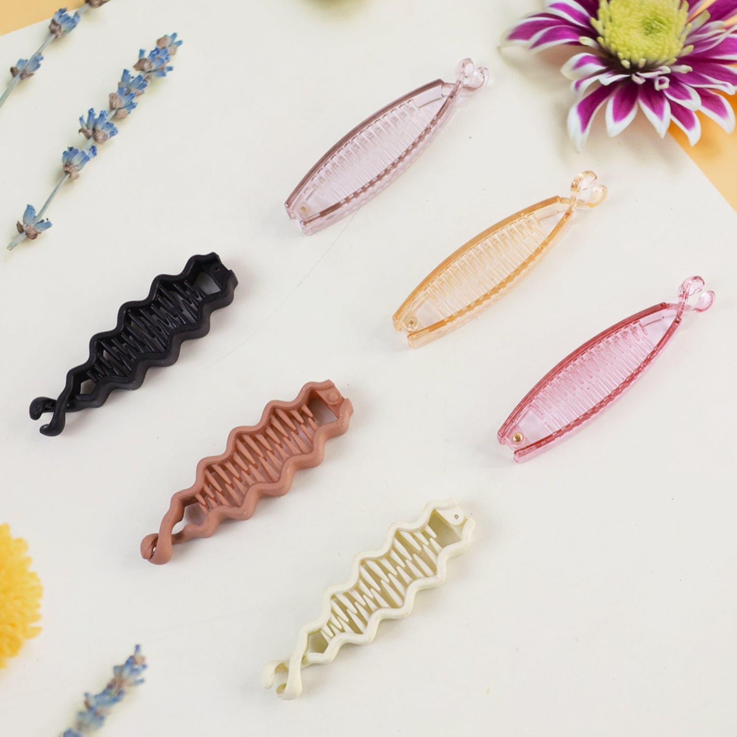 Plastic Hair Claw Clips Strong Clips (1 Pc / Mix Color), Hair accessories thumbnail 9