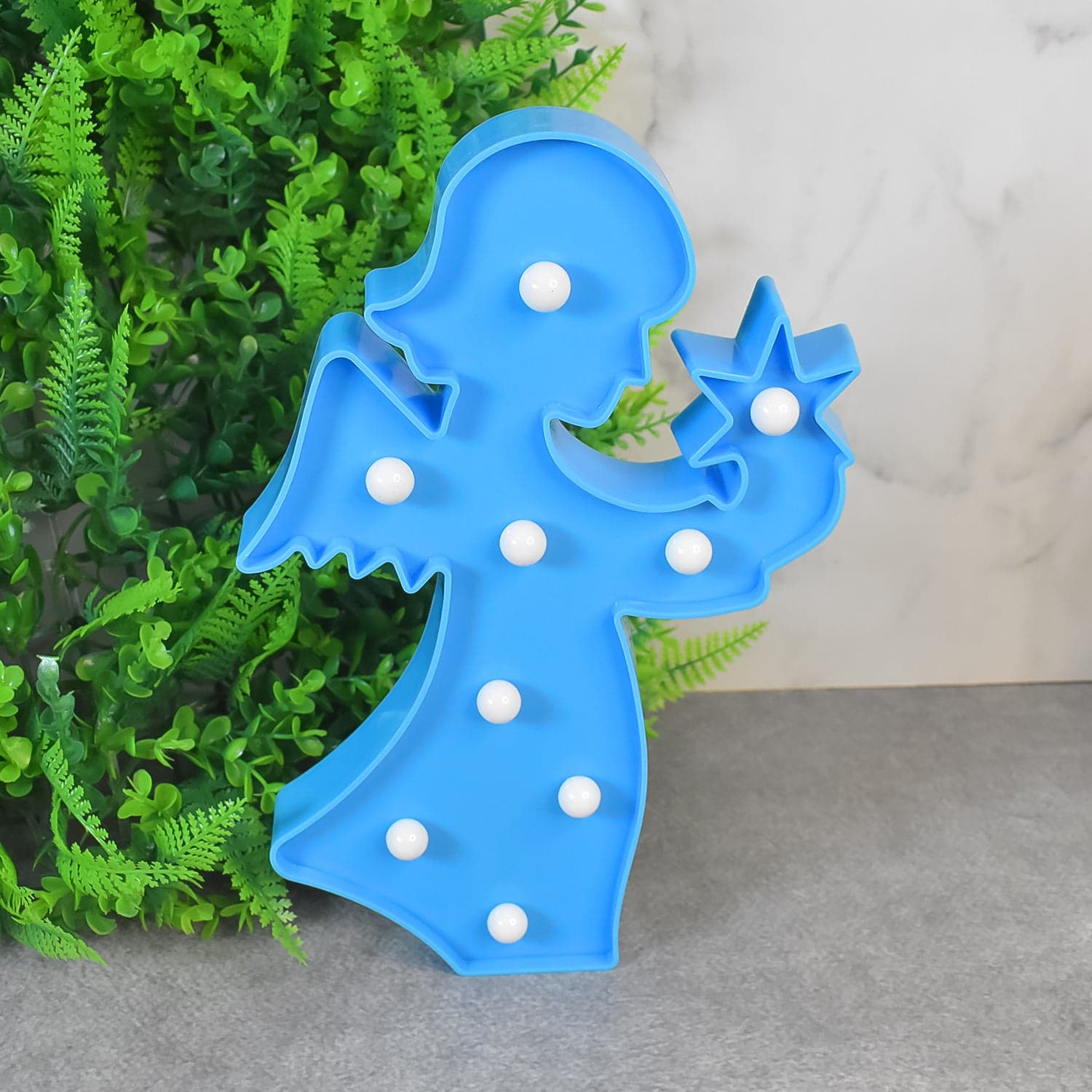 LED Angel Shape Night Light Desk Lamp (1 Pc / Battery Not Included) thumbnail 3