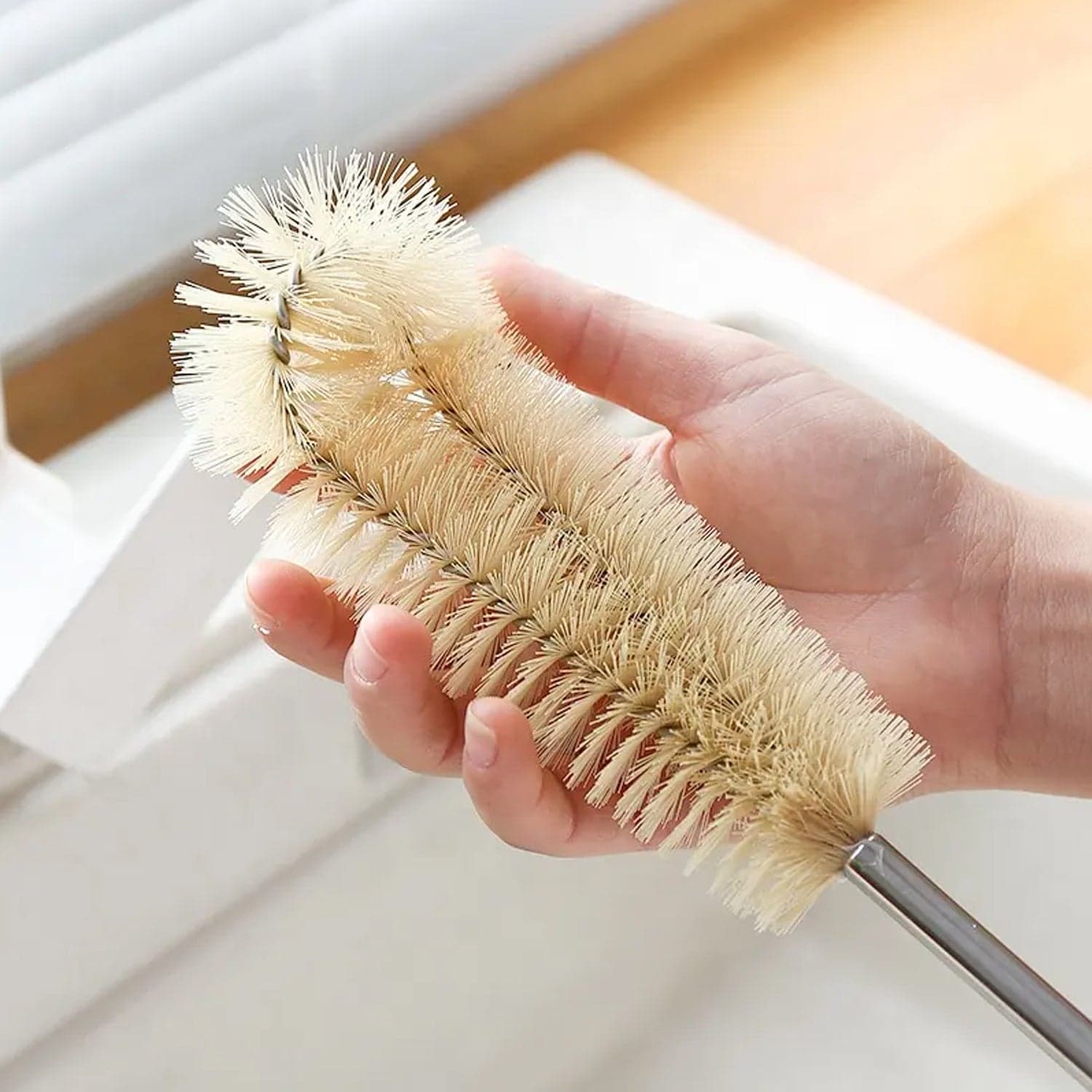 Bottle Brush With Curved Head Long Handle Washing Brush For Baby Bottles Jugs For Teapots thumbnail 3