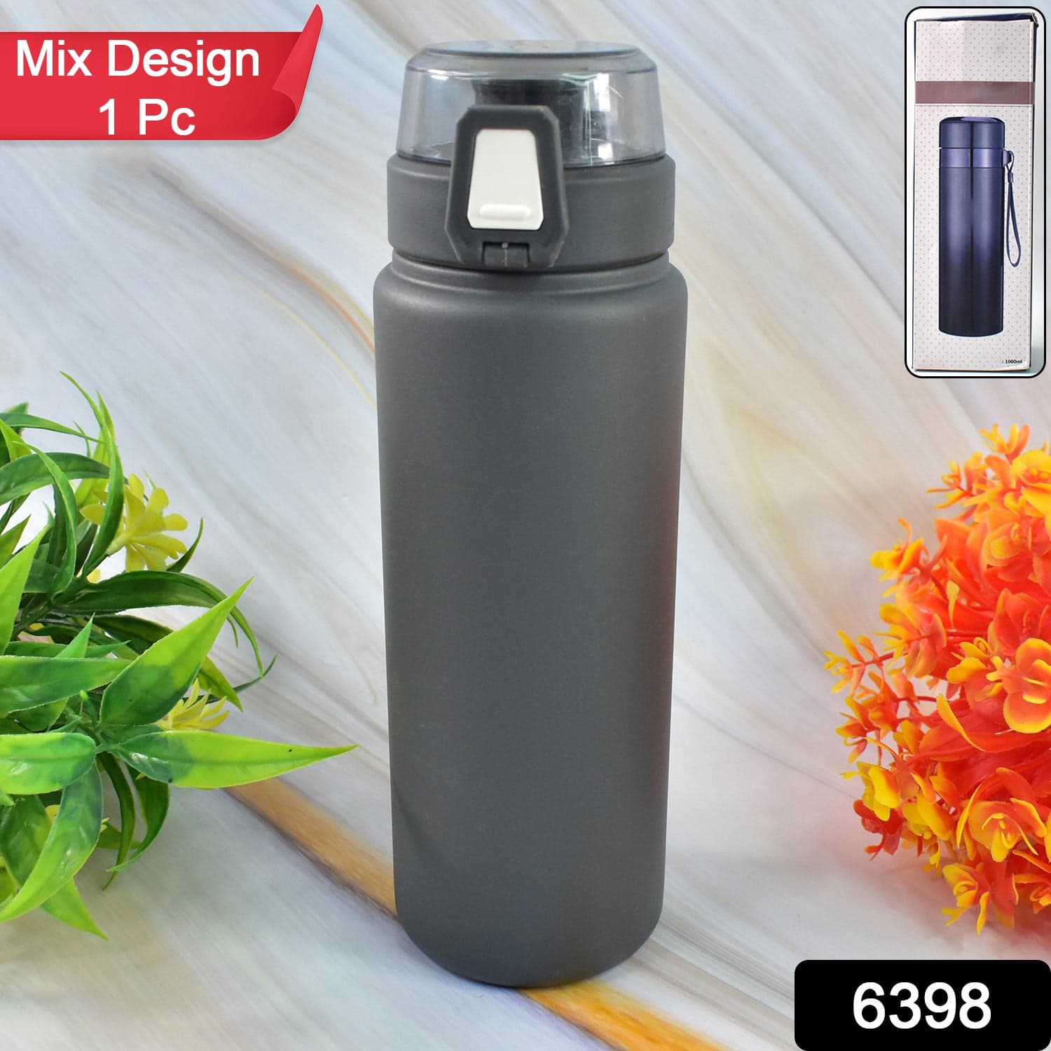 Stainless Steel Double Walled Vacuum Insulated Water Bottle (Mix Design 1 Pc) thumbnail 2