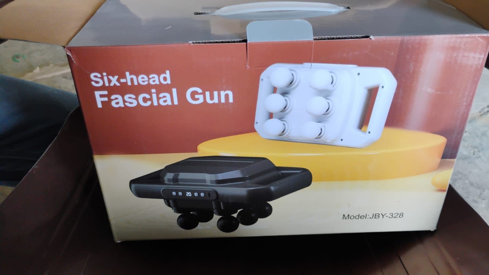 Handheld Full Body Massager 6-Head Massage Gun (1 Pc / Mix Color) thumbnail 9