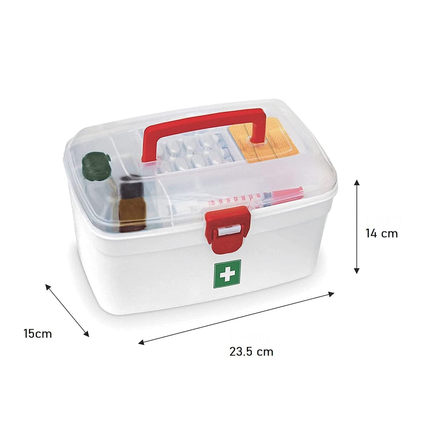 Medical Storage Box with Detachable Tray & Handle thumbnail 6