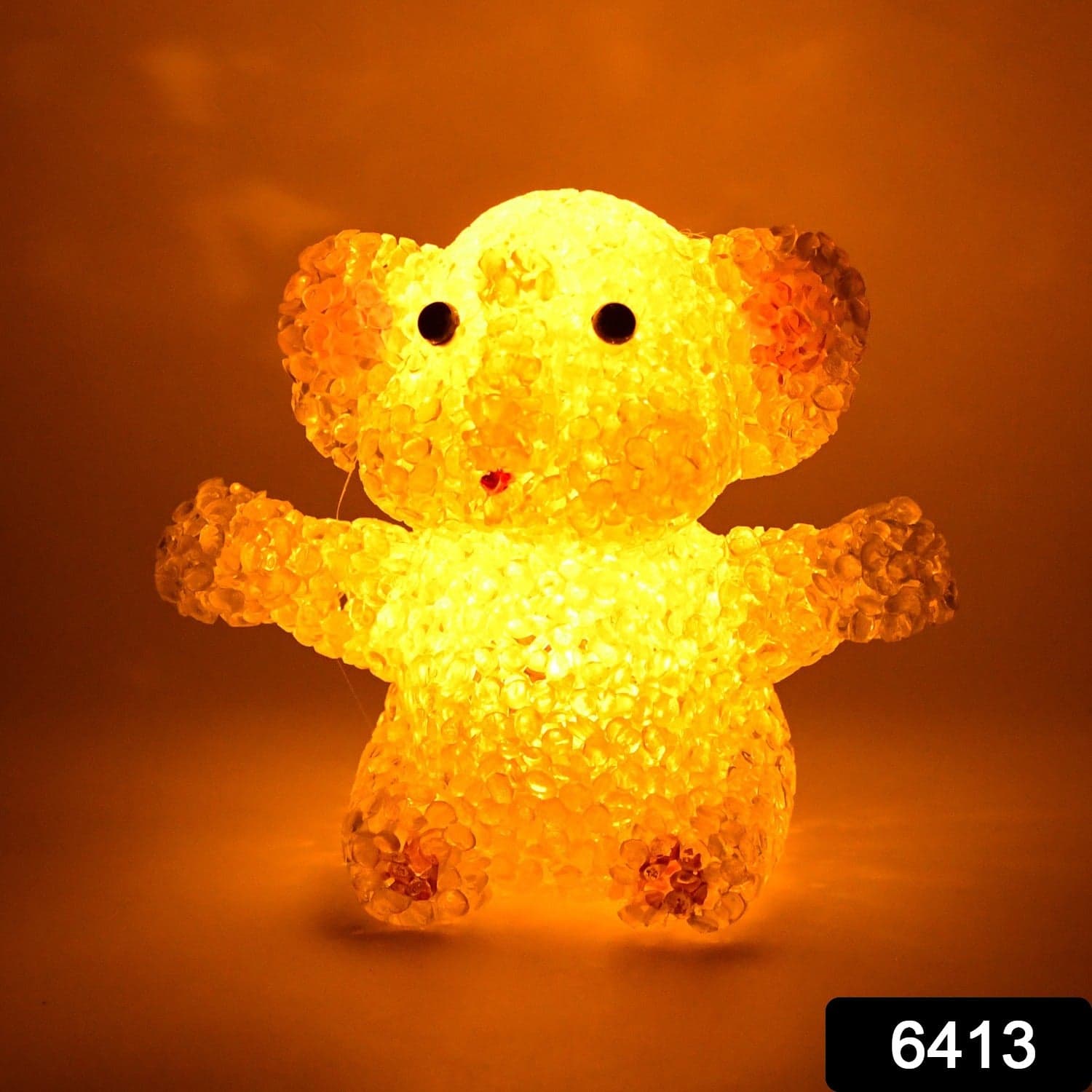 Cartoon Shape Crystal LED Night Light Lamp of Cute Glowing Animal Decorative Light (1 Pc) thumbnail 2