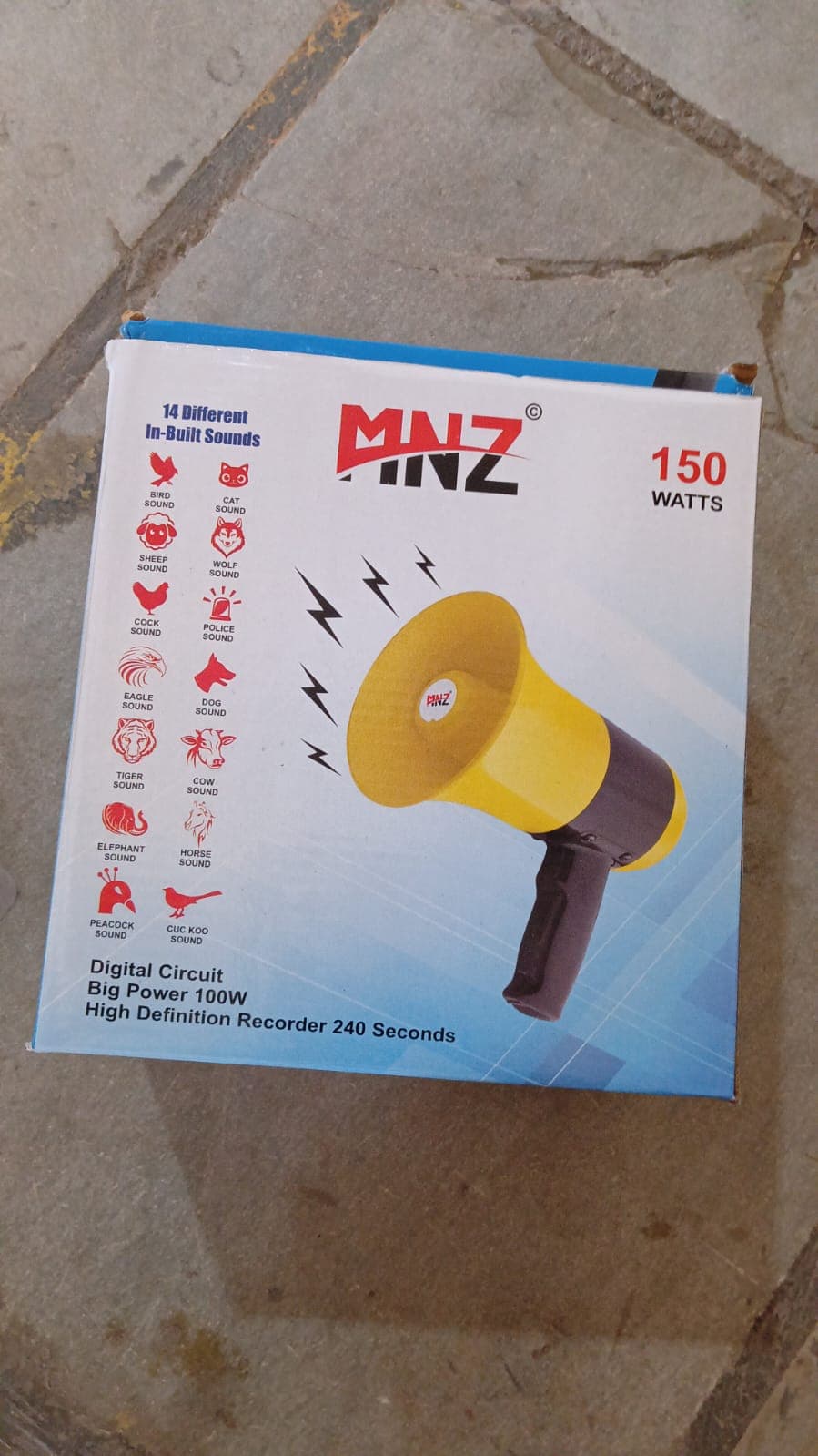 150W Bluetooth Megaphone with PA System, Music & Siren thumbnail 7