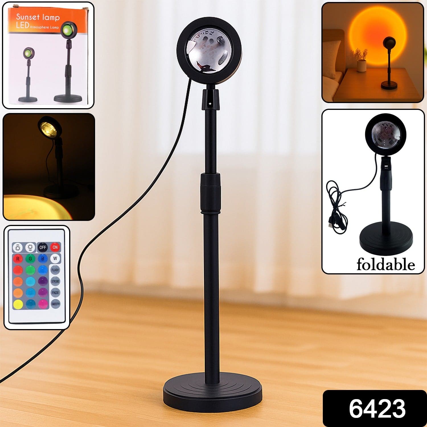 Multi Colors Sunset Lamp, Sunset Projection Lamp LED Night Lights thumbnail 2