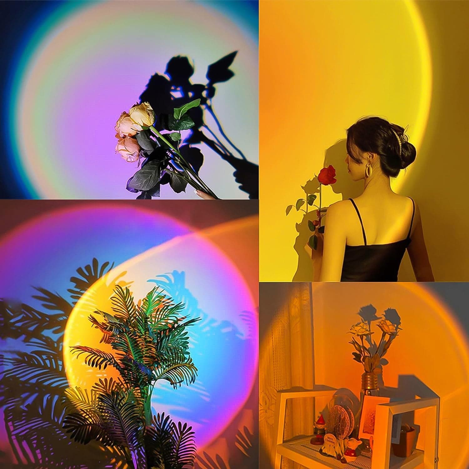Multi Colors Sunset Lamp, Sunset Projection Lamp LED Night Lights thumbnail 5