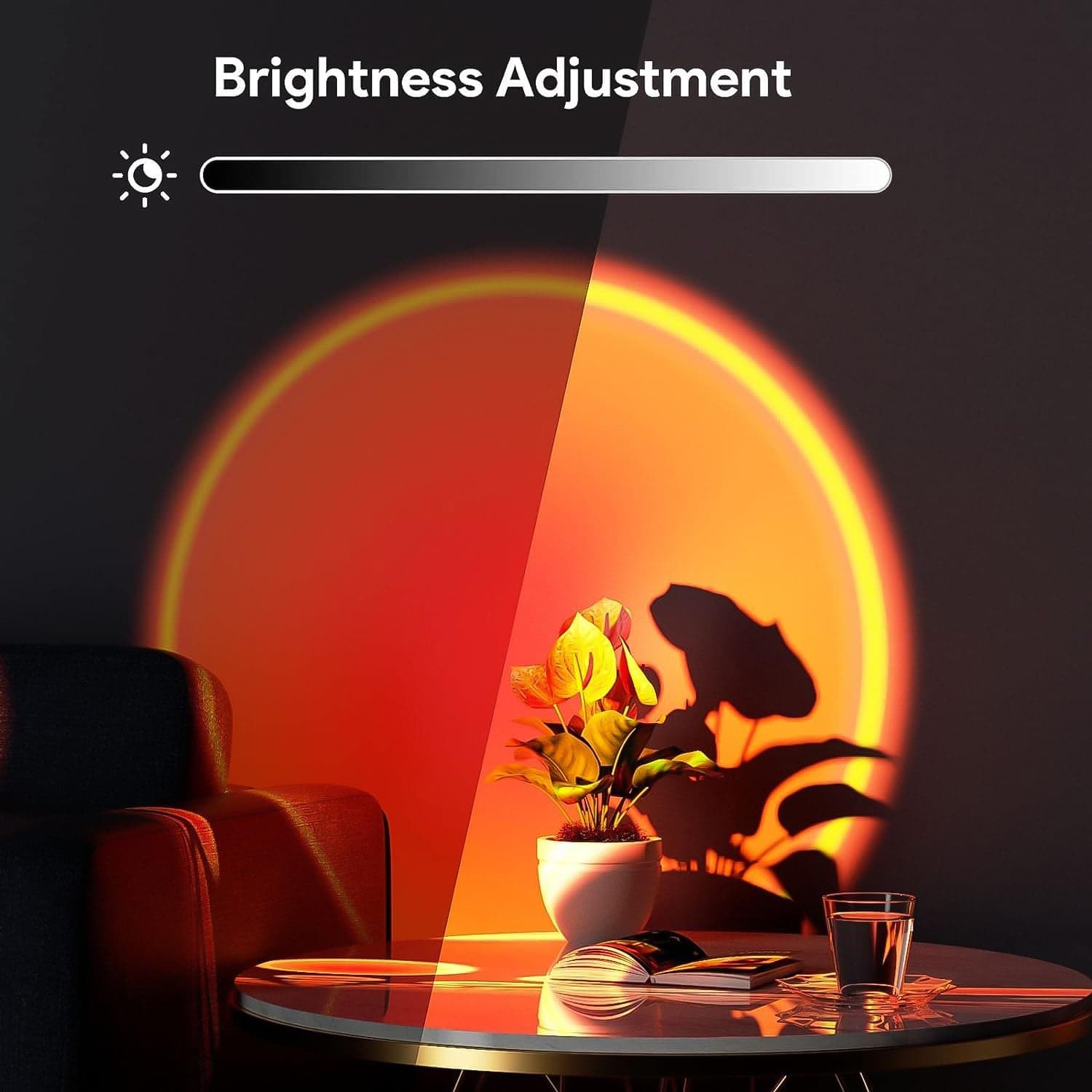Multi Colors Sunset Lamp, Sunset Projection Lamp LED Night Lights thumbnail 6