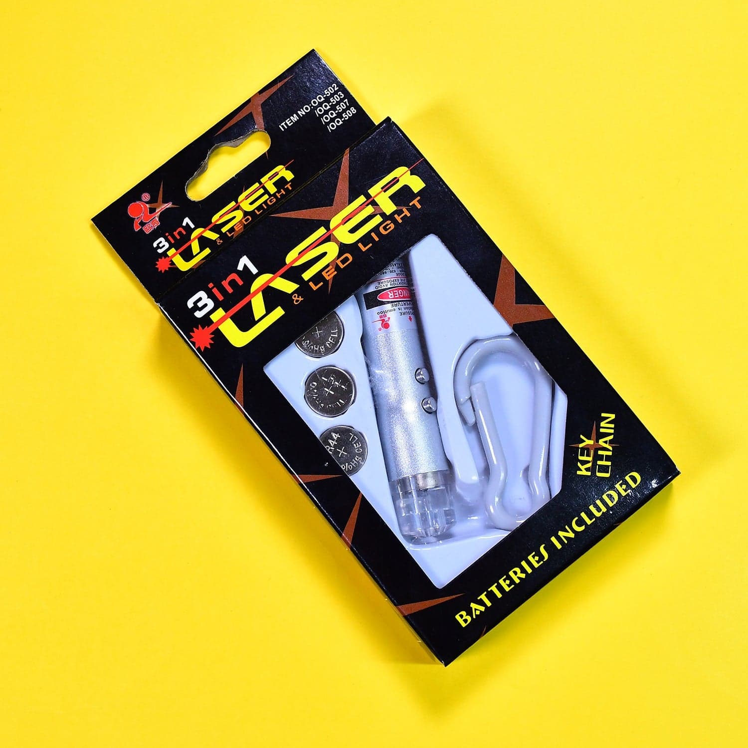 3 in1 Laser Light, LED Flashlight + Torch Keychain + Laser Pointer thumbnail 3