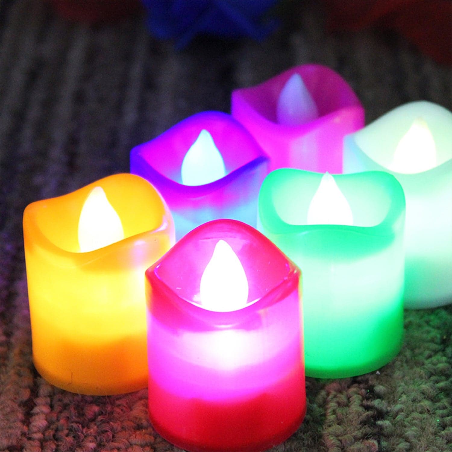 10Pcs Festival Decorative - Led Tealight Candles | Battery Operated Candle Ideal For Party thumbnail 5