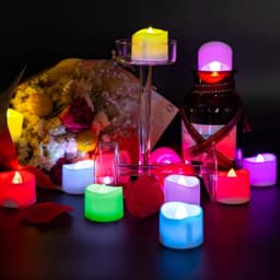 1Pc Festival Decorative - Led Tealight Candles | Battery Operated Candle Ideal For Party